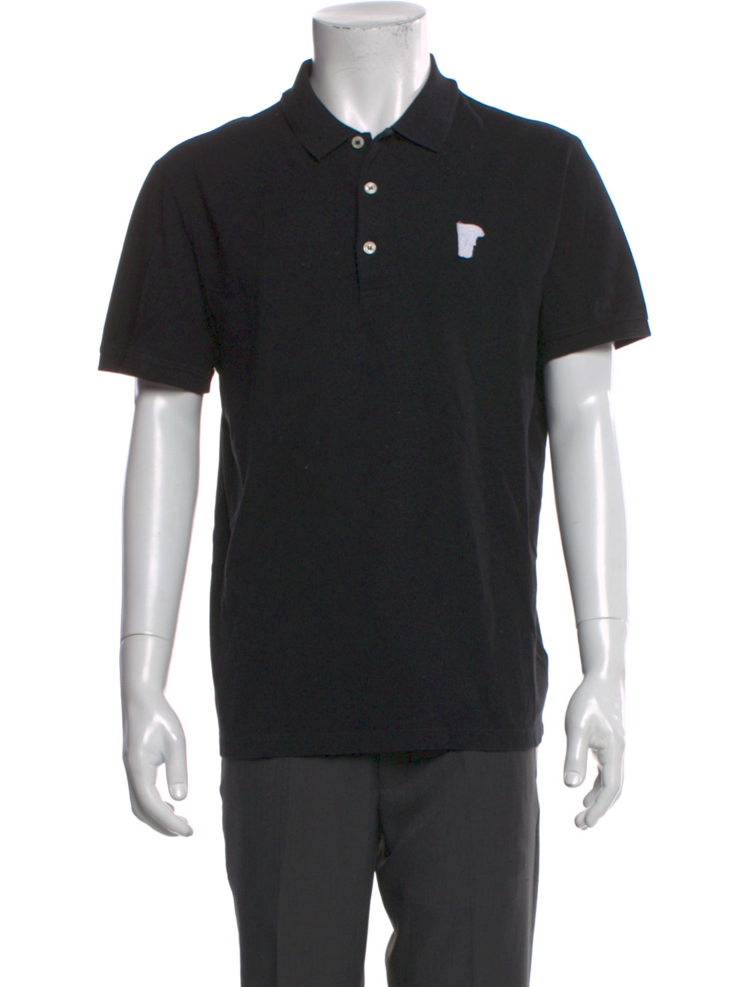 Versace Collection Collar Short Sleeve Polo Shirt