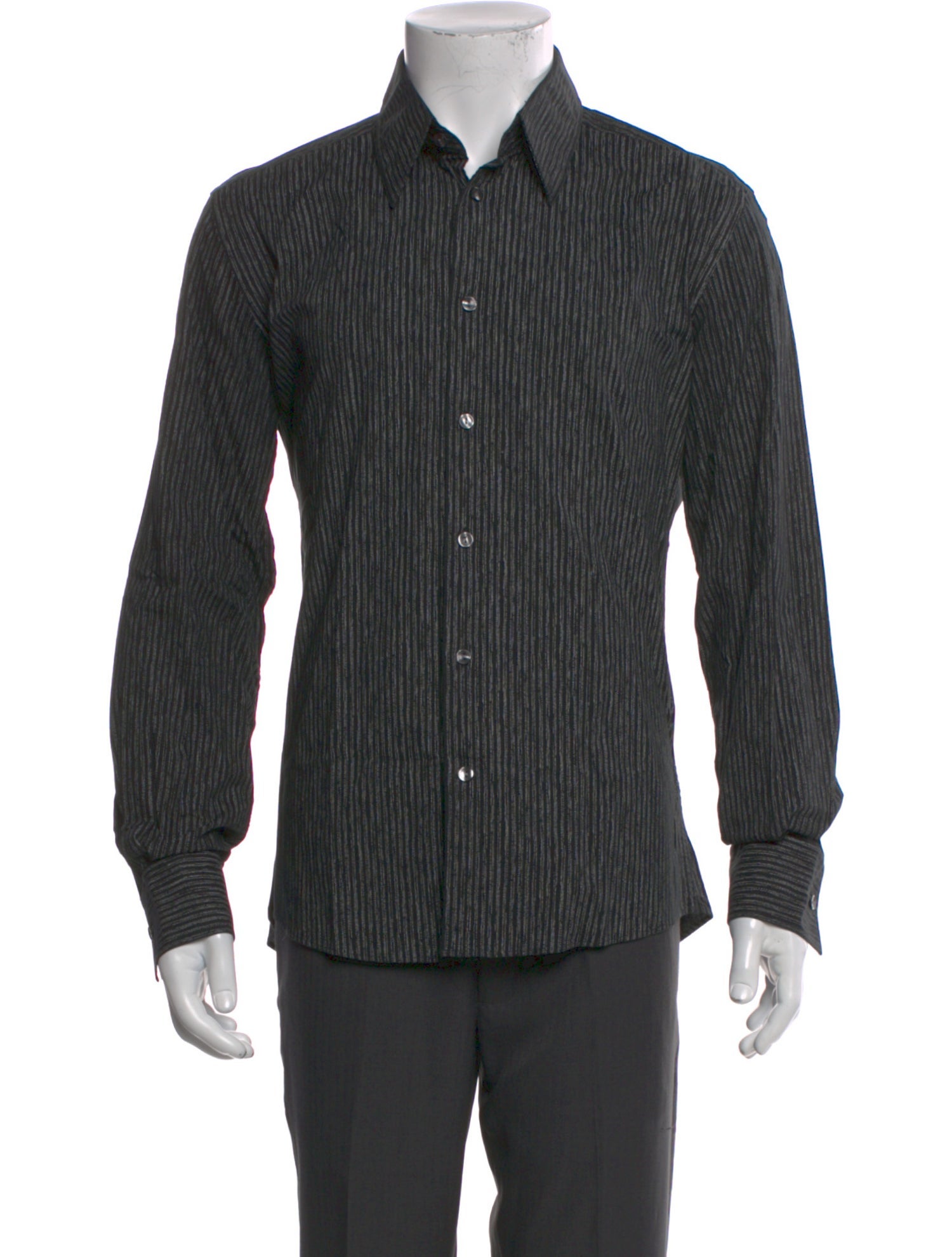 Versace Collection Striped Long Sleeve Shirt