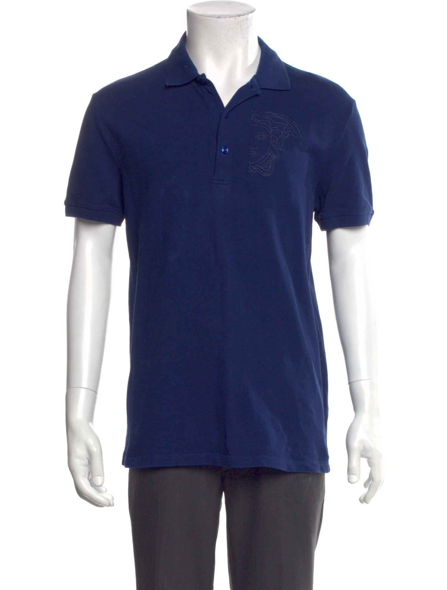 Versace Collection Collar Short Sleeve Polo Shirt