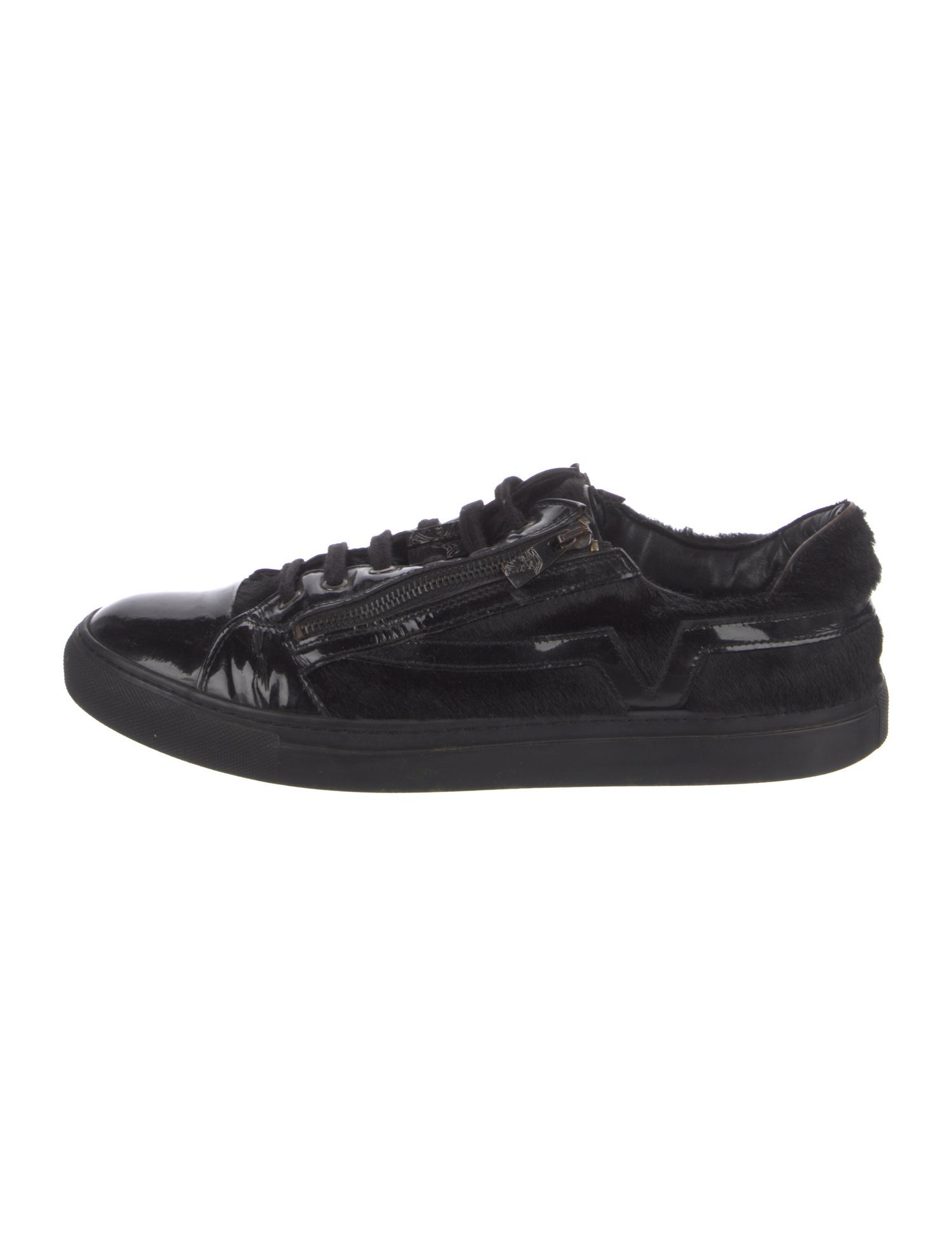 Versace Collection Patent Leather Sneakers