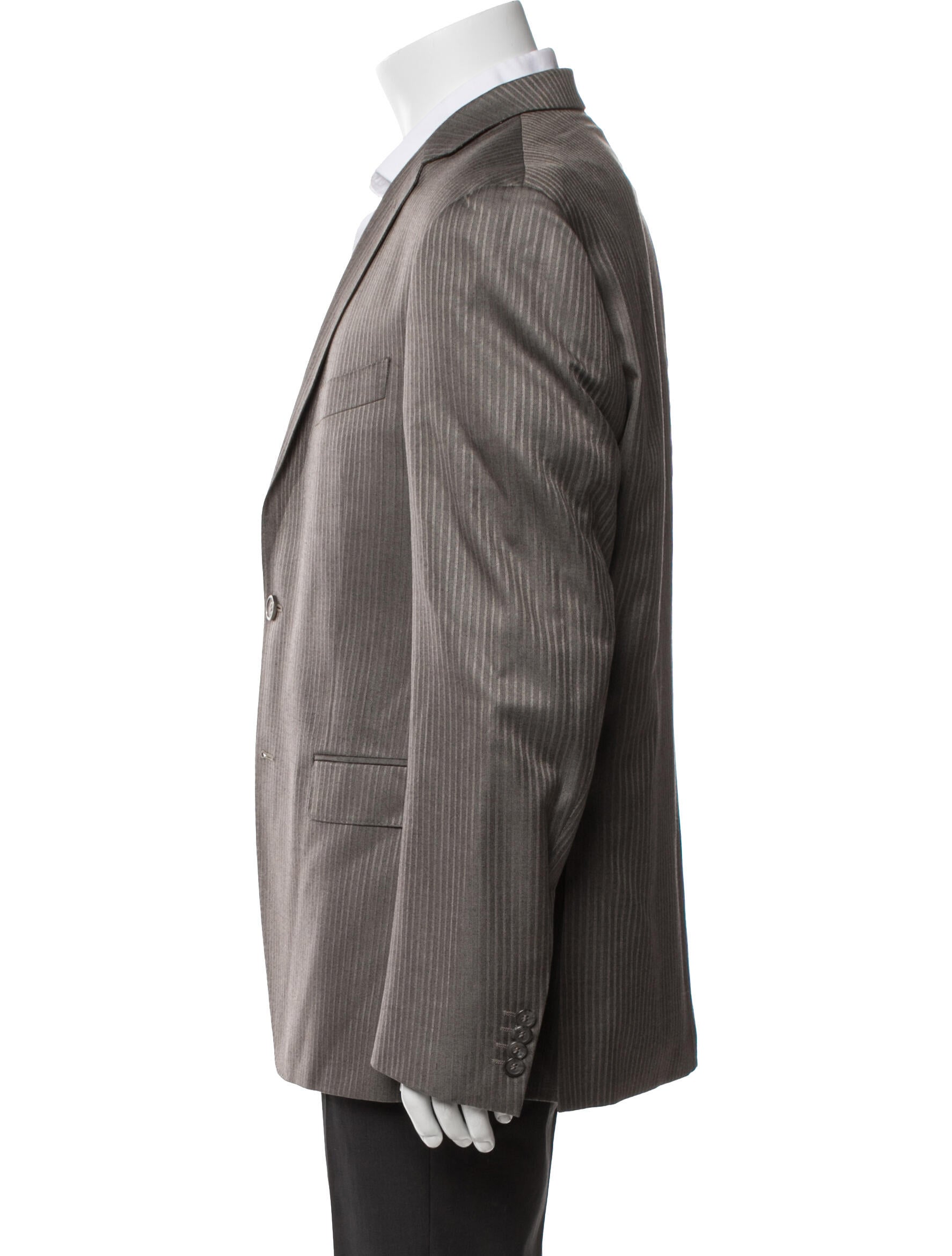 Versace Collection Wool Striped Blazer