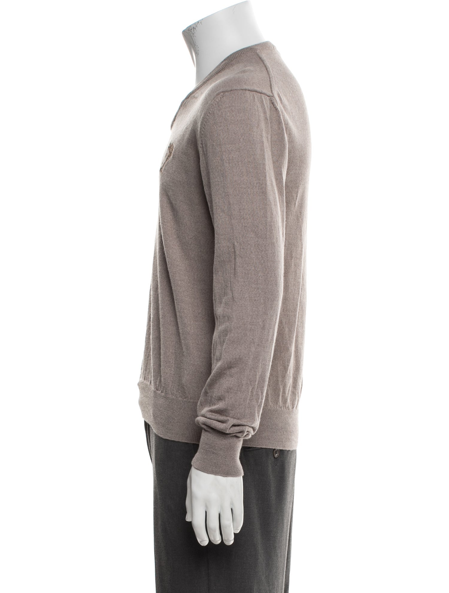 Versace Collection Wool V-Neck Pullover