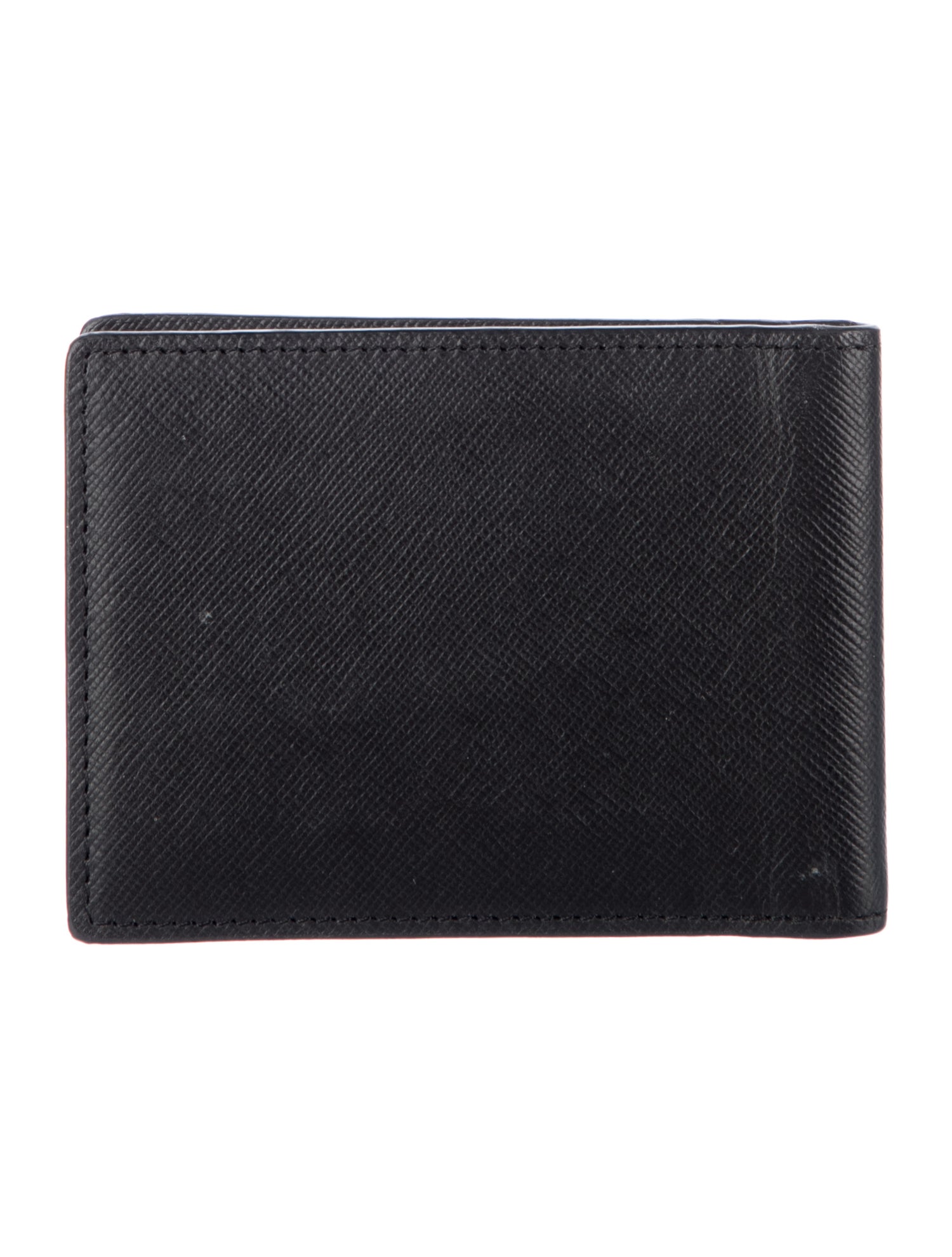 Versace Collection Medusa Insignia Saffiano Leather Bifold Wallet