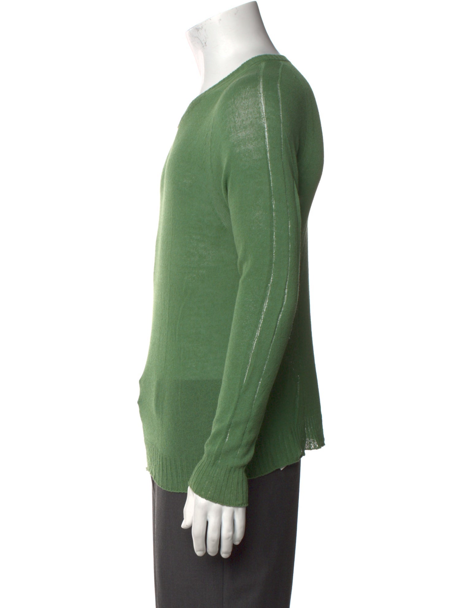 The Viridi-Anne V-Neck Long Sleeve Pullover