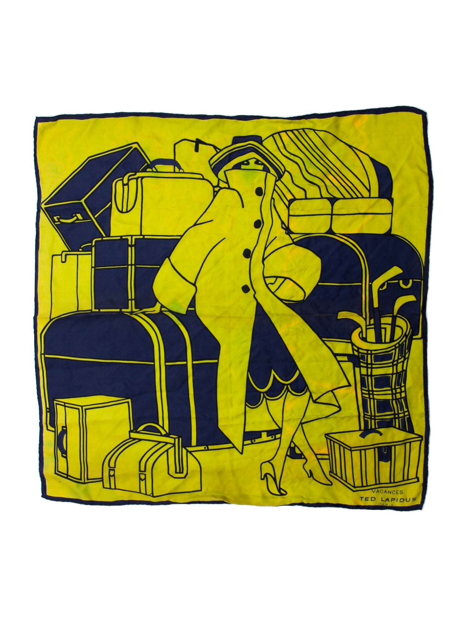 VACANCES Silk Printed Scarf