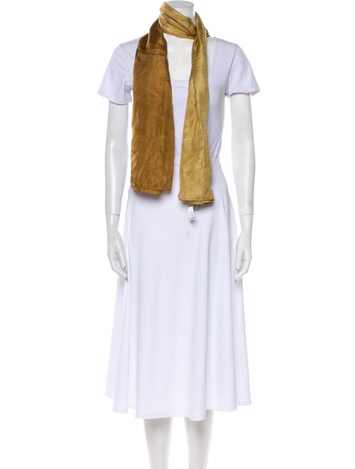 VACANCES Silk Floral Print Scarf