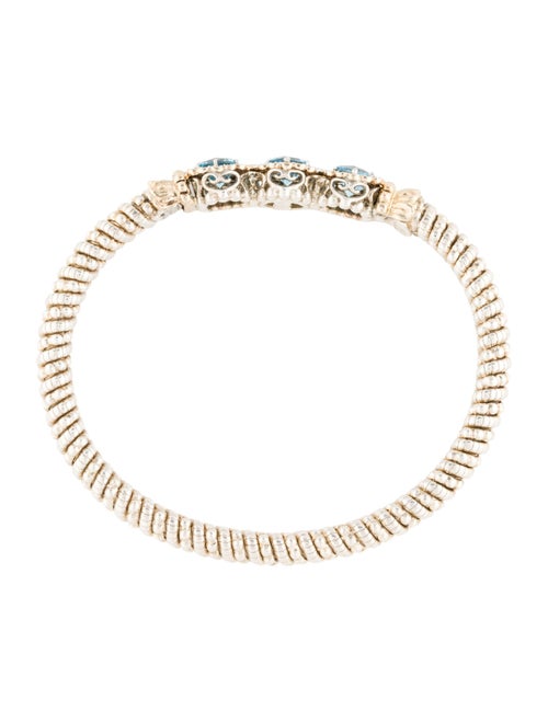Vahan Topaz & Diamond Bangle Bracelet