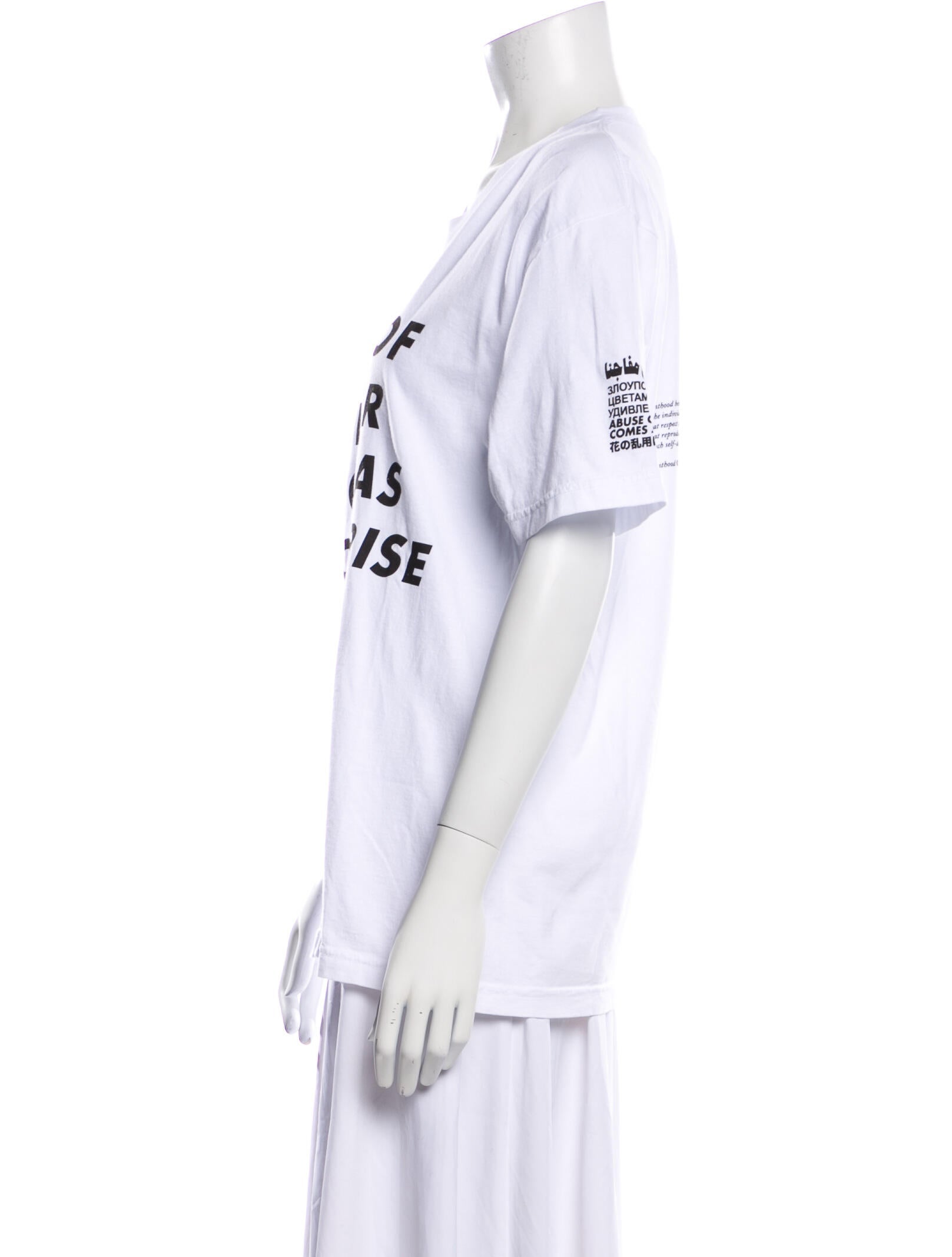 Virgil Abloh Jenny Holzer Sexy Beast Graphic Print T-Shirt w/ Tags