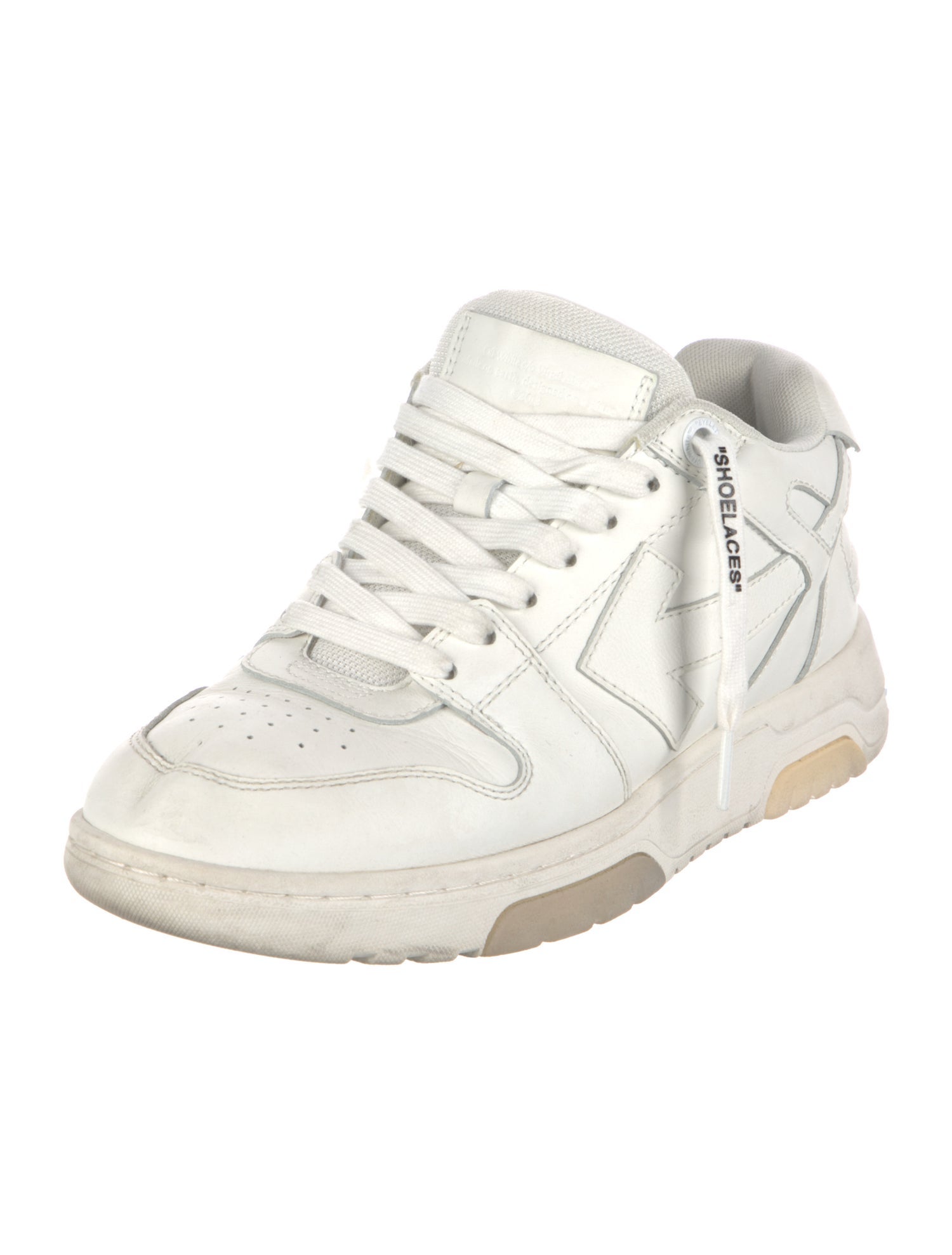 Off-White Leather Sneakers