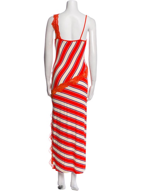 VAILLANT Striped Long Dress