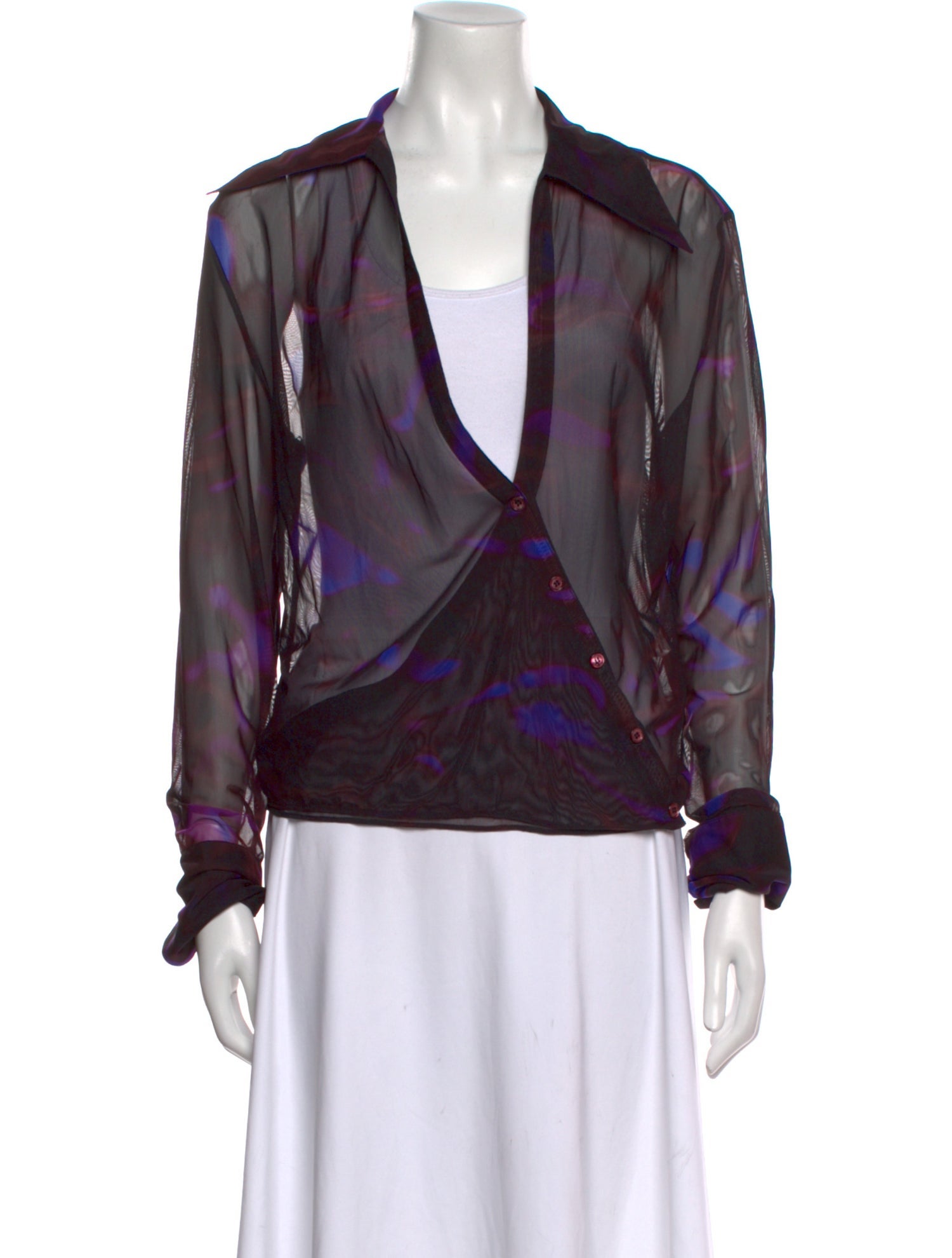 VAILLANT Printed Cowl Neck Blouse