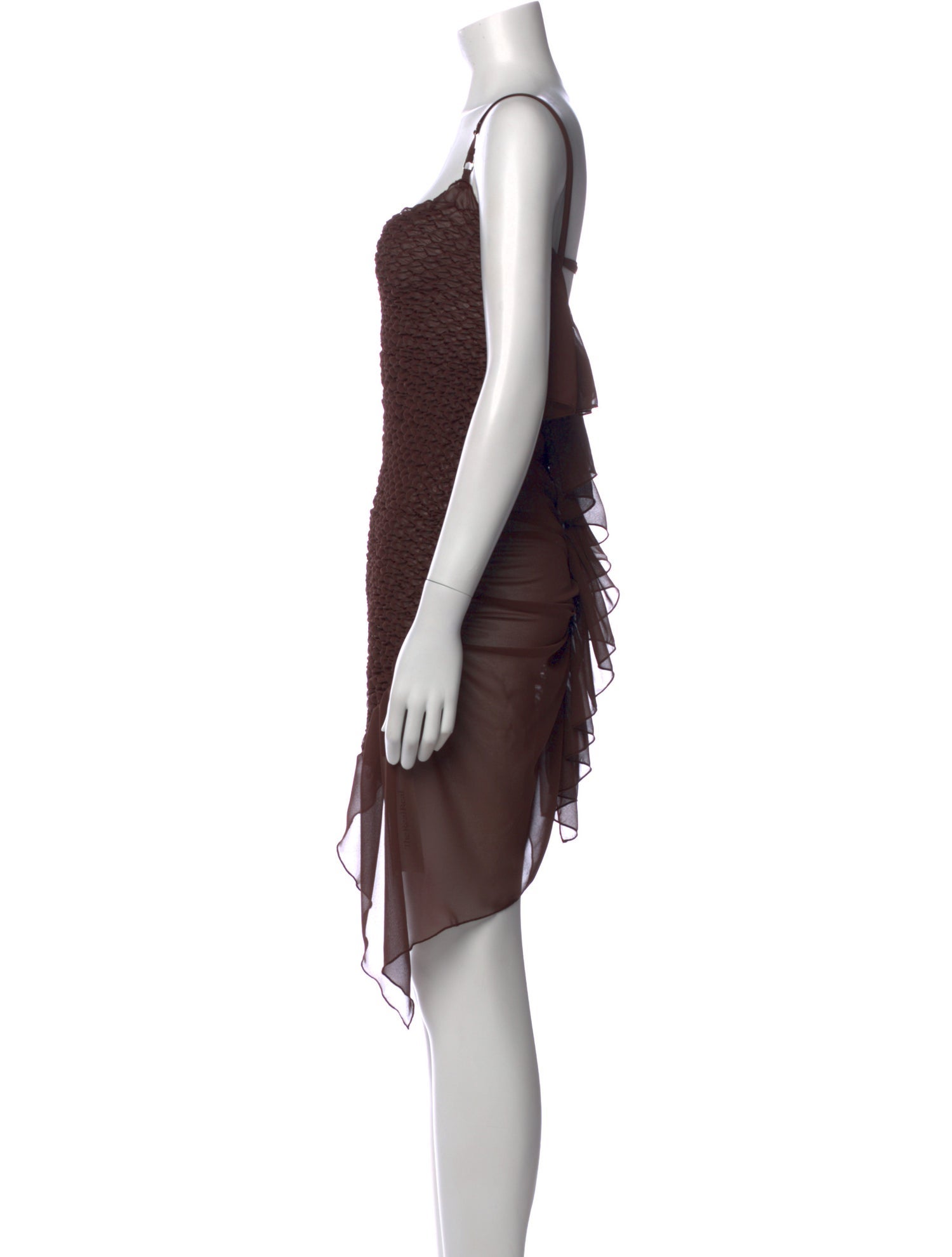 VAILLANT Square Neckline Midi Length Dress