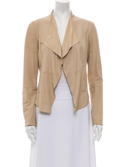 Vakko Leather Blazer