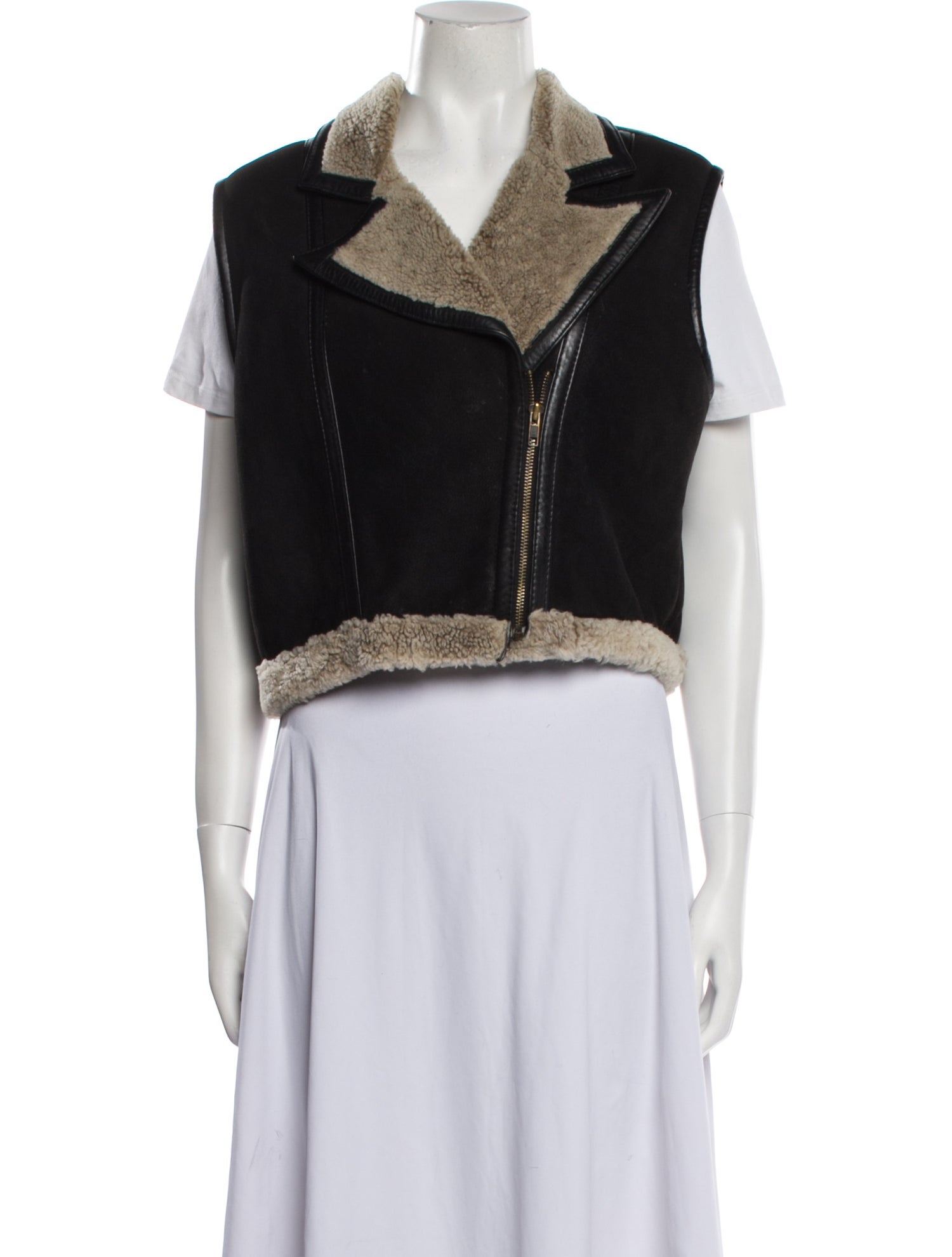 Vakko Colorblock Pattern Vest