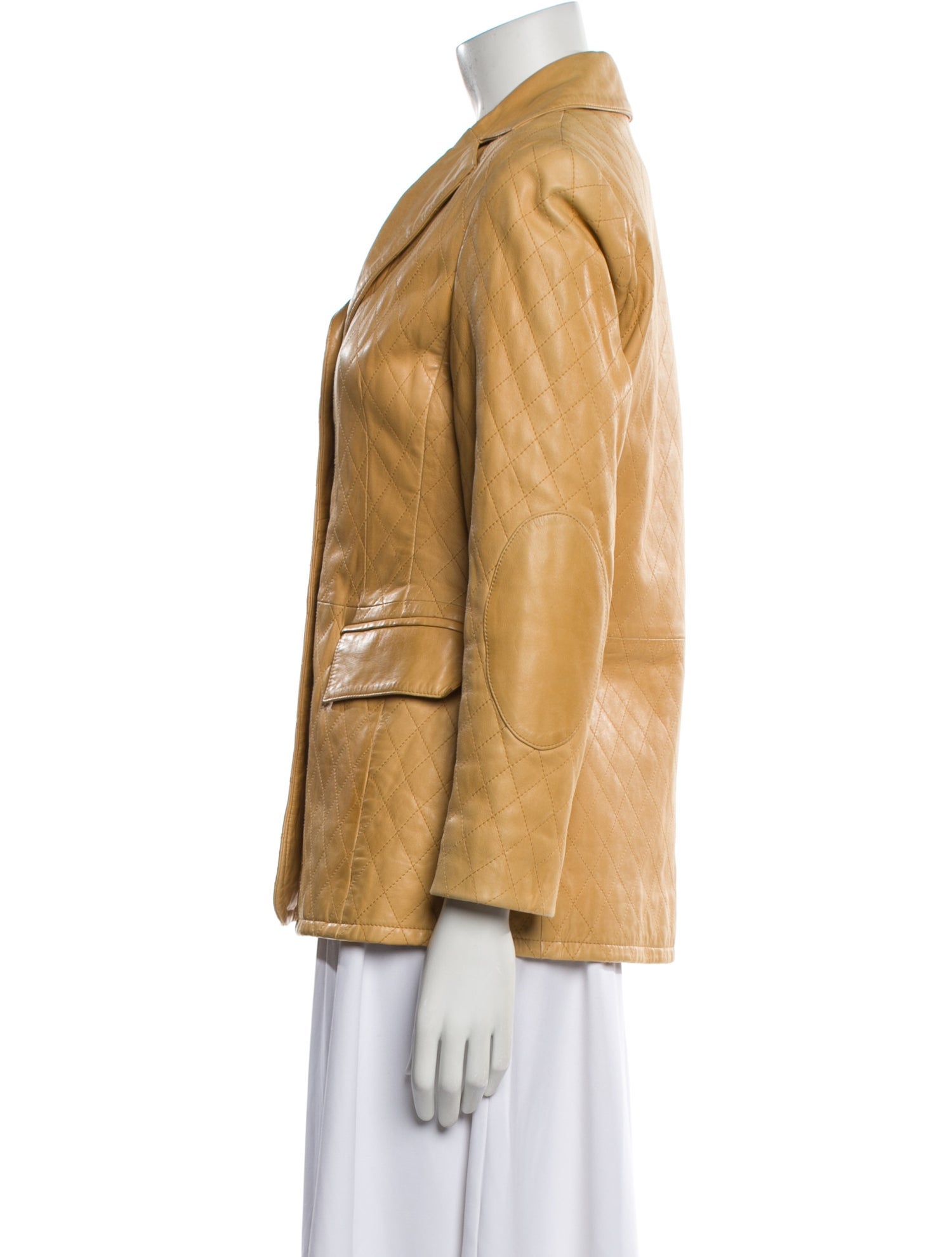 Vakko Leather Blazer