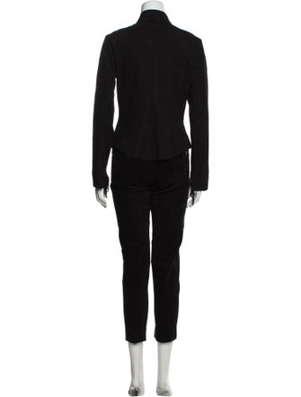 Vakko Suede Pant Set