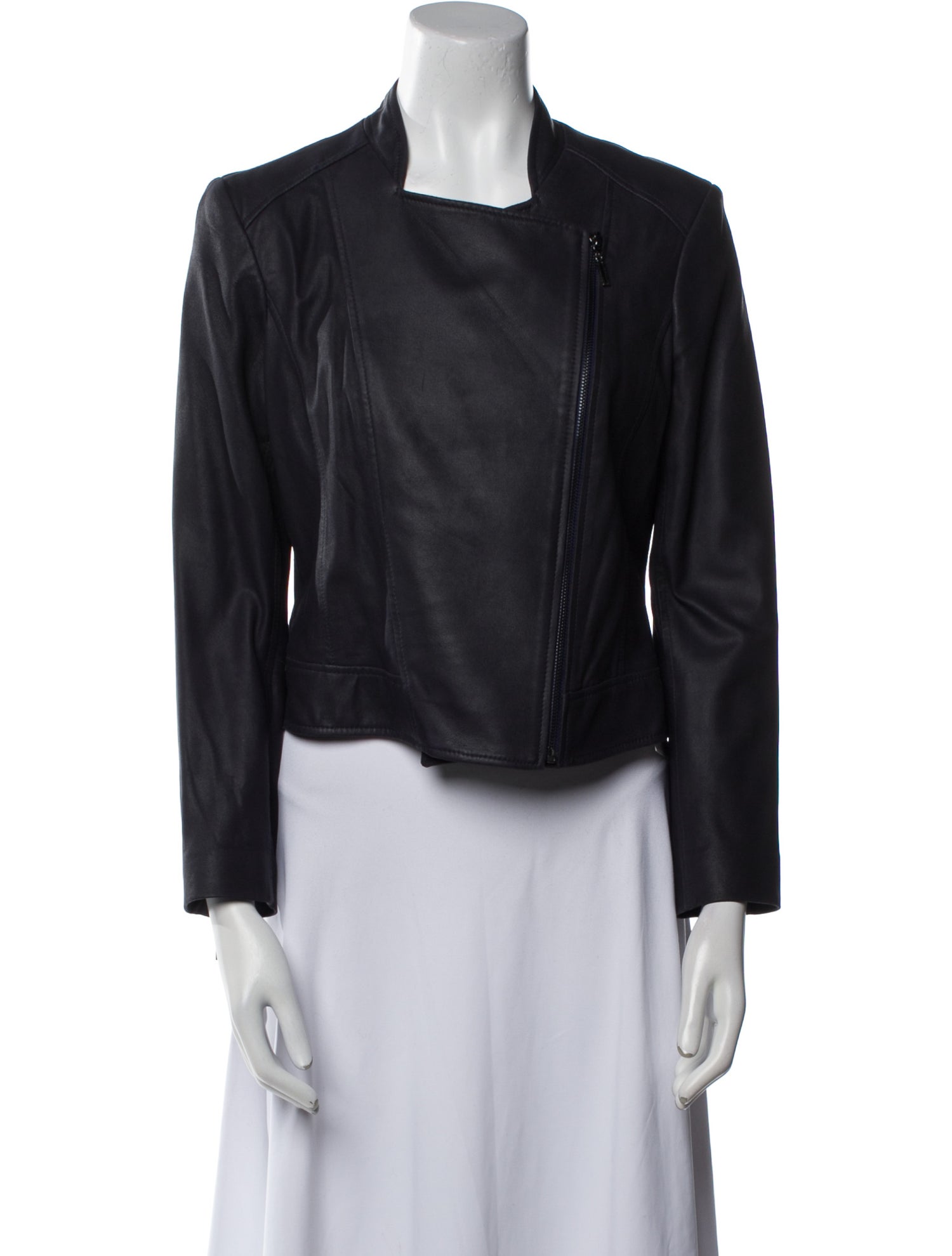 Vakko Leather Biker Jacket