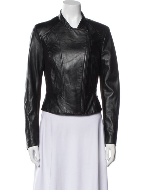 Vakko Leather Biker Jacket