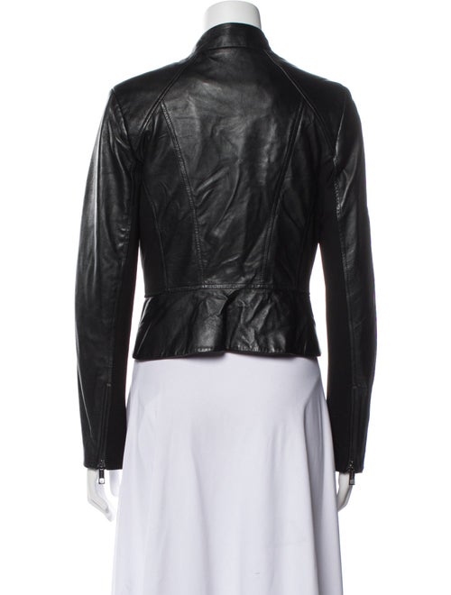 Vakko Leather Biker Jacket