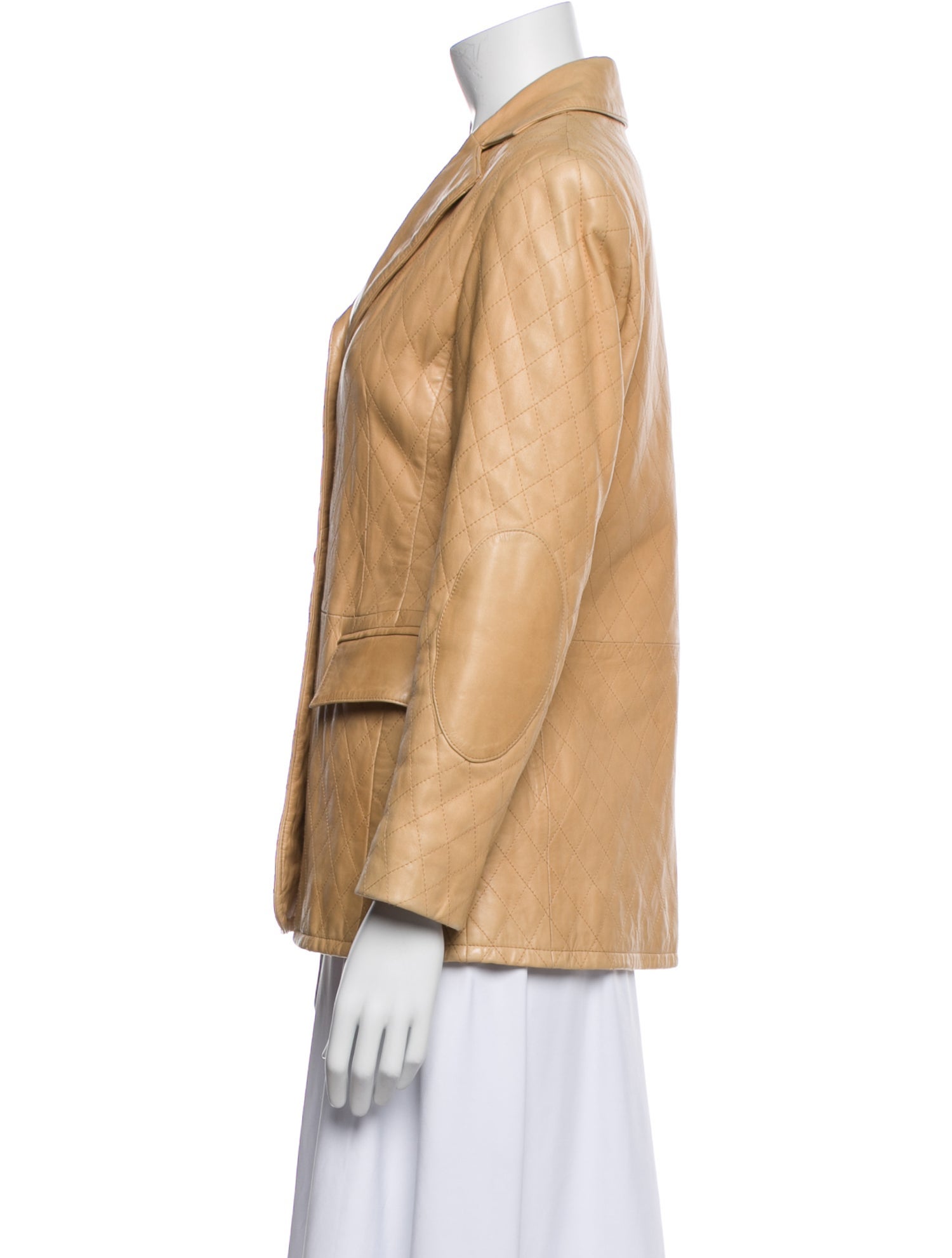 Vakko Leather Blazer