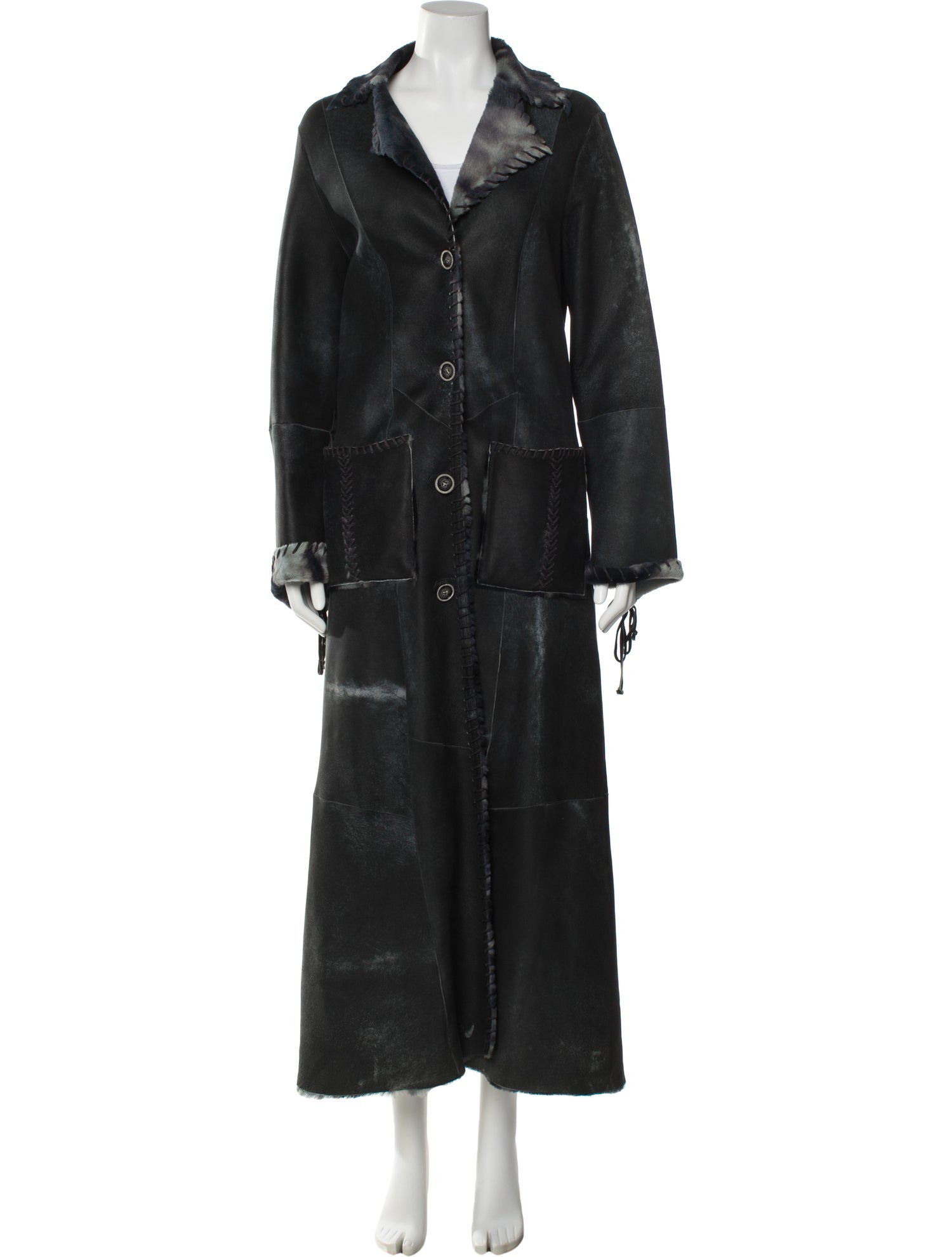 Vakko Shearling Fur Coat