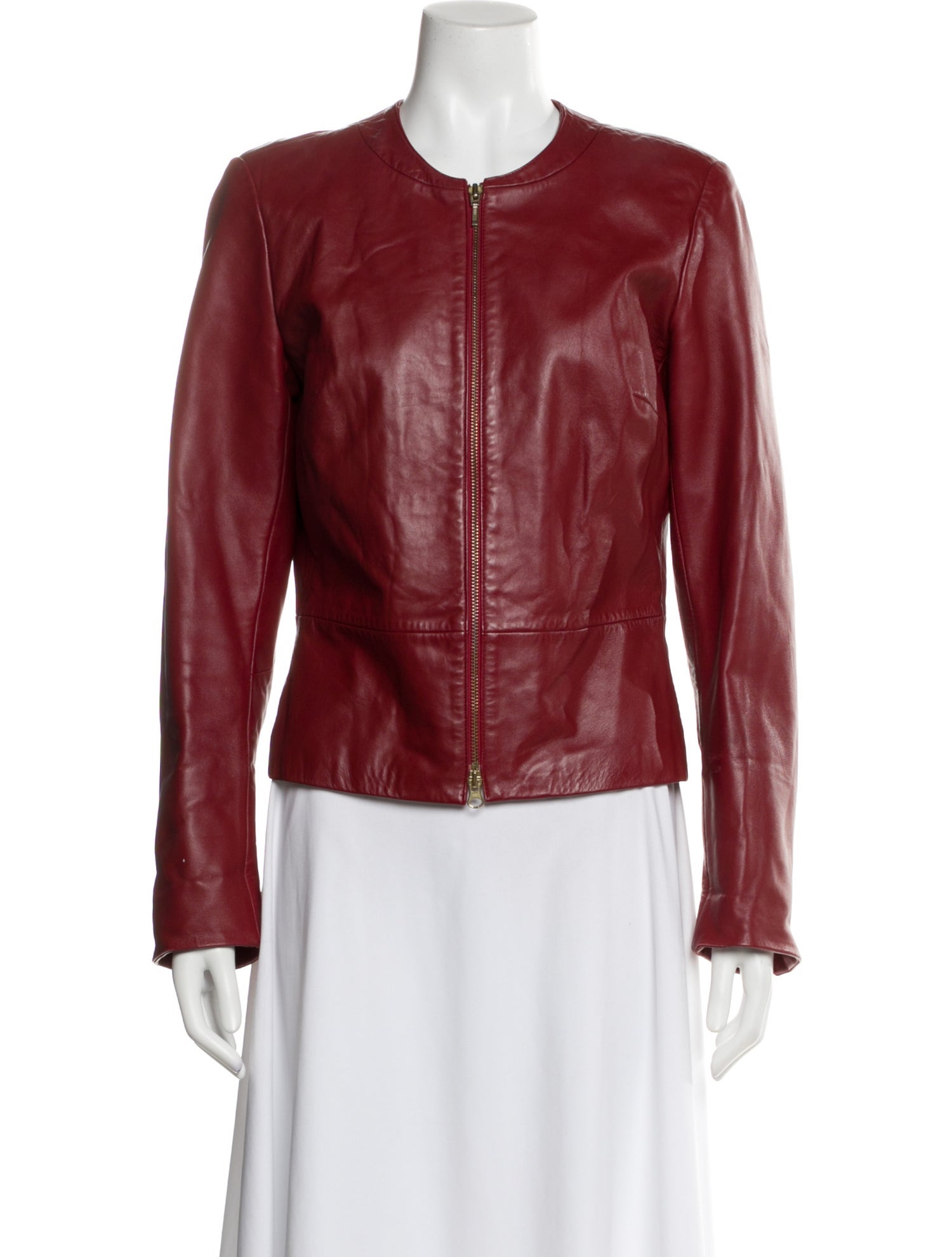 Vakko Lamb Leather Biker Jacket