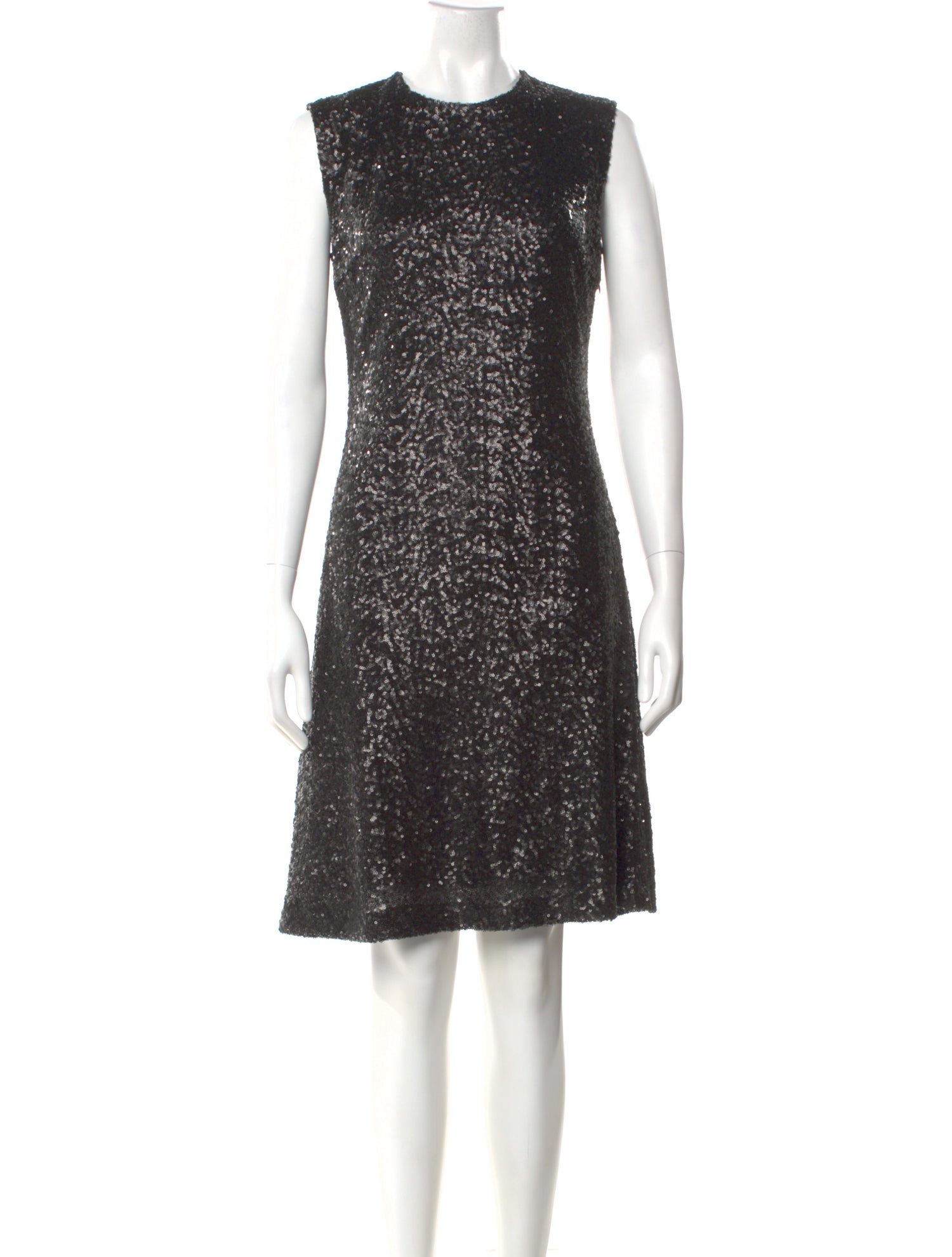 Vakko Crew Neck Mini Dress