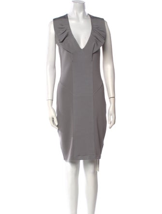 Valencia Wool Knee-Length Dress