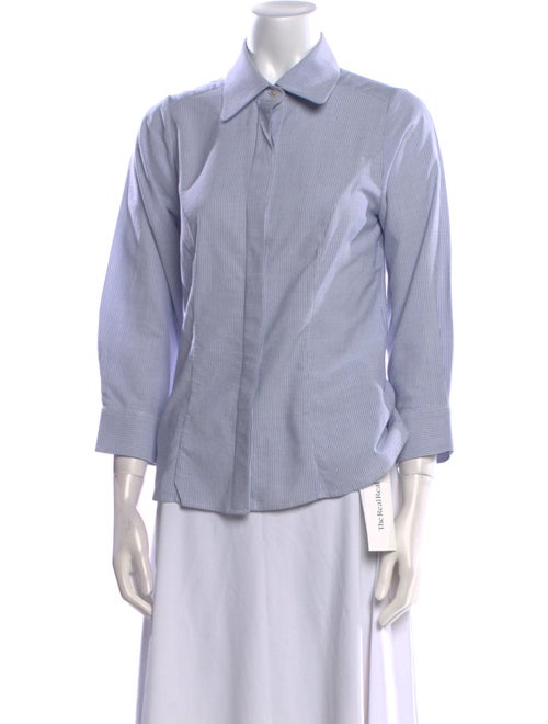 Valentina Kova Three-Quarter Sleeve Button-Up Top