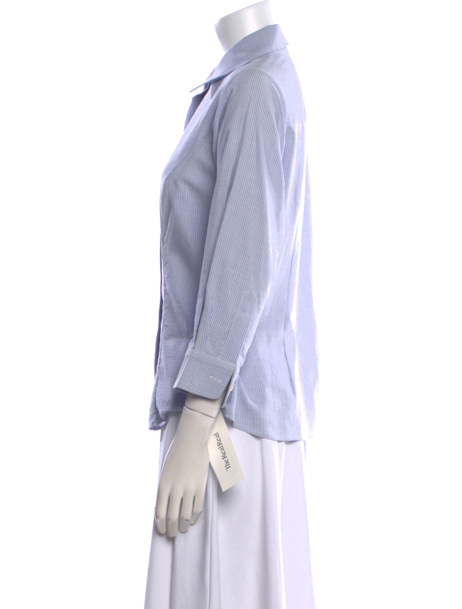 Valentina Kova Three-Quarter Sleeve Button-Up Top