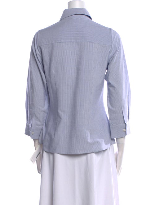 Valentina Kova Three-Quarter Sleeve Button-Up Top