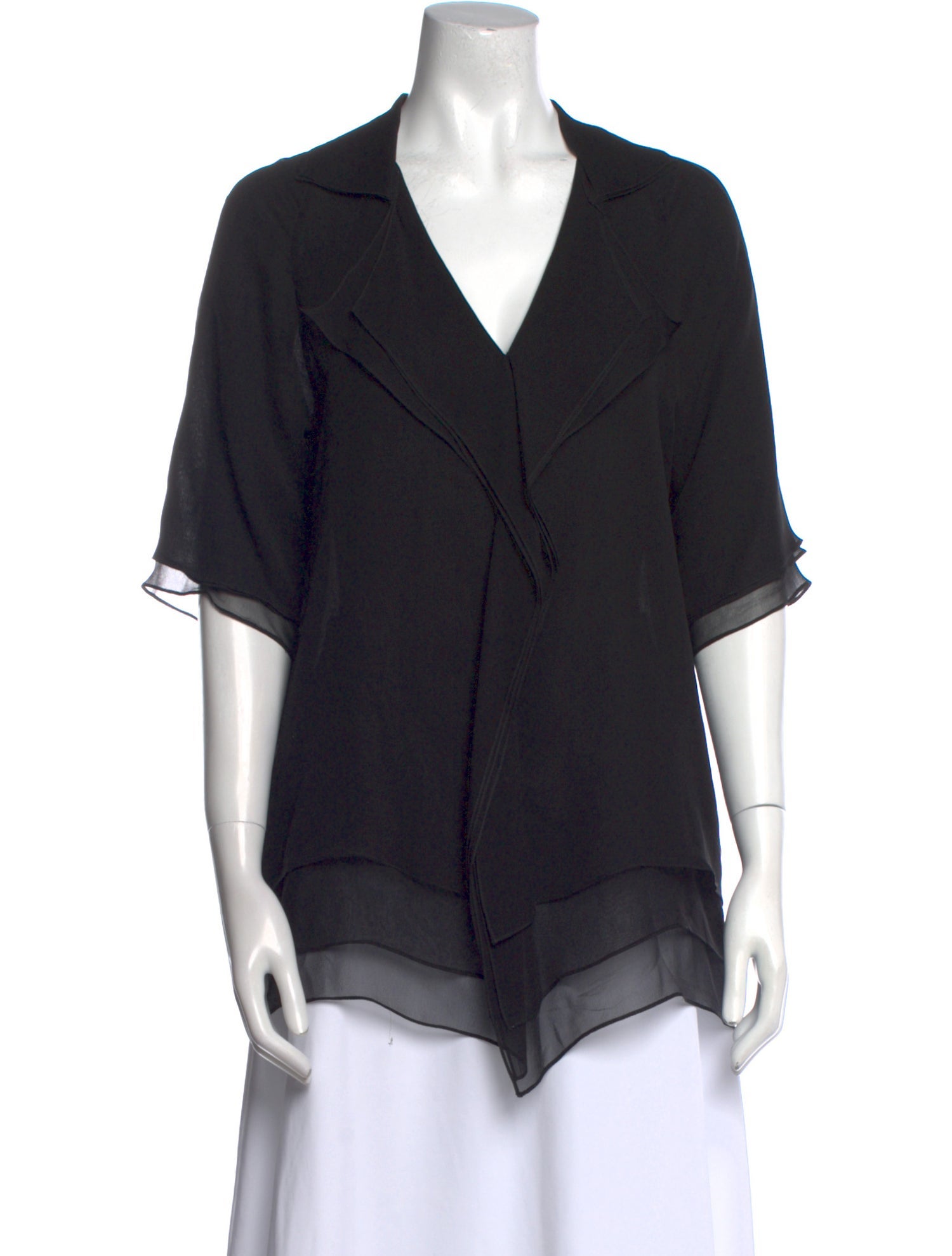 Valentina Kova Silk V-Neck Blouse