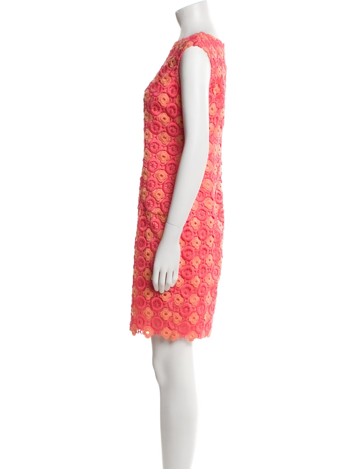 Valentina Kova Lace Pattern Mini Dress