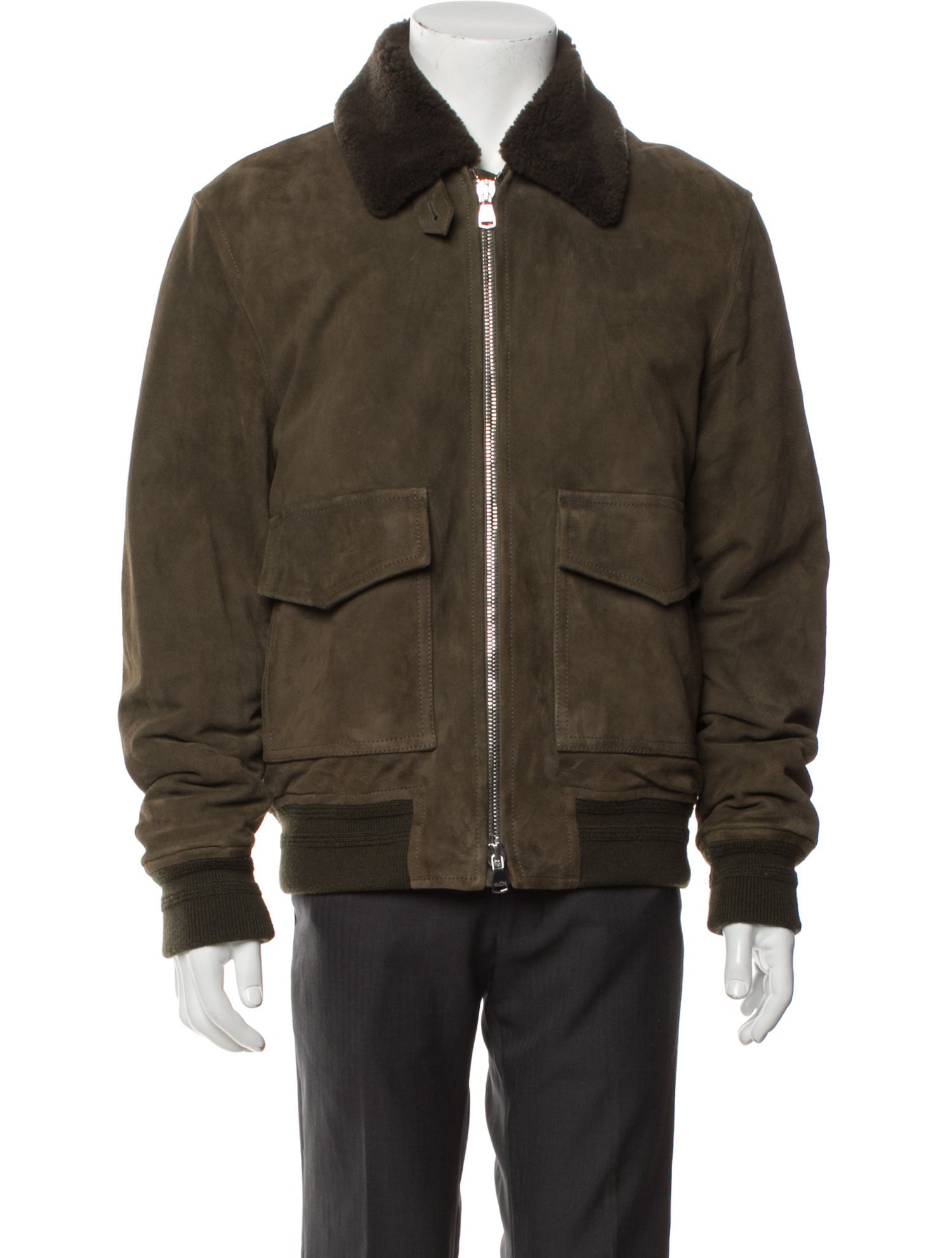 Valstar Lamb Leather Bomber Jacket