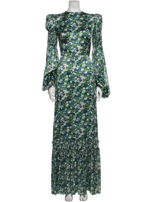 The Vampire's Wife Silk Long Dress Green