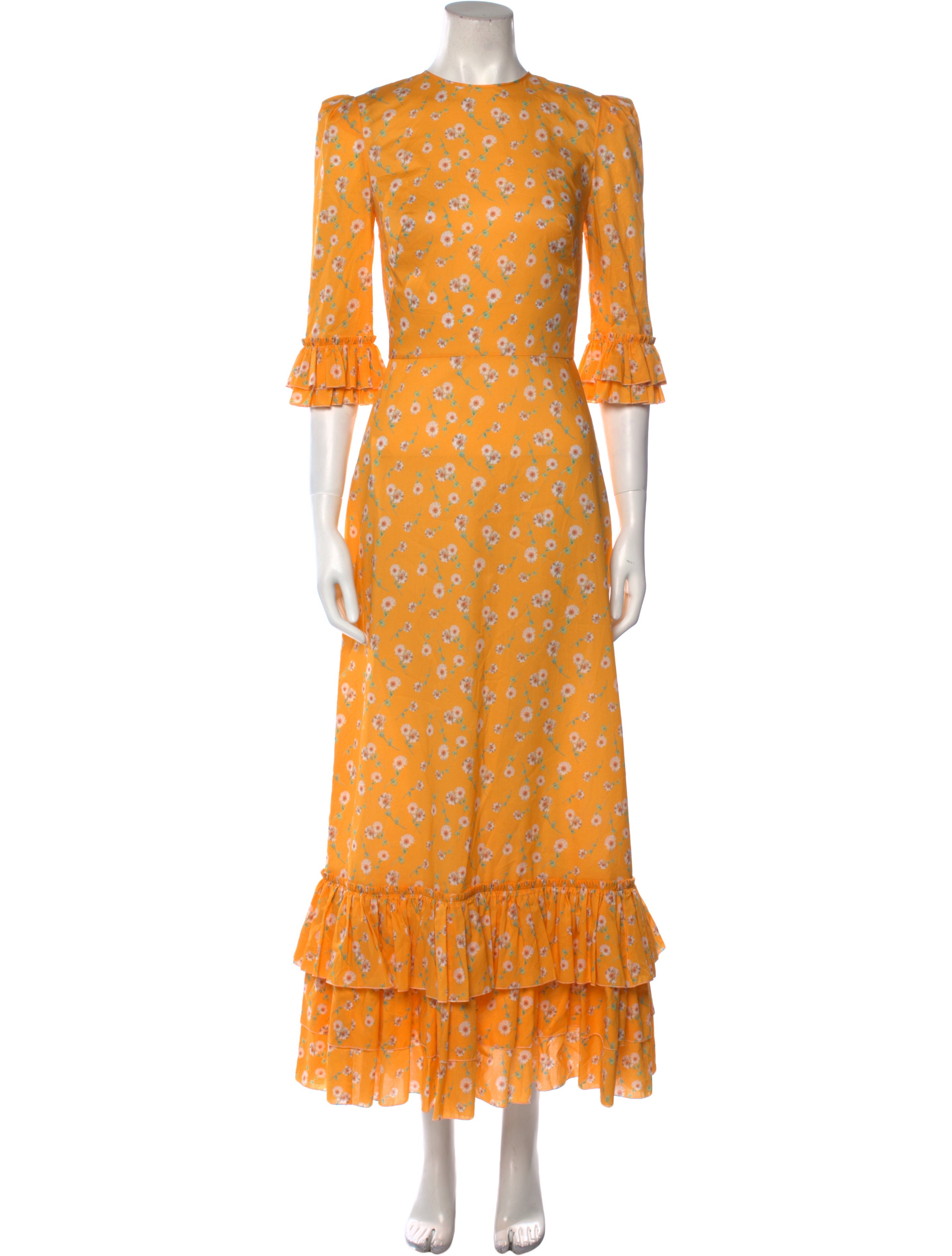 The Vampire's Wife Floral Print Long Dress - Yellow Dresses, Clothing - WVAMW21263 | The RealReal The Vampire's Wife Floral Print Long Dress - Yellow Dresses, Clothing - WVAMW21263 | The RealReal