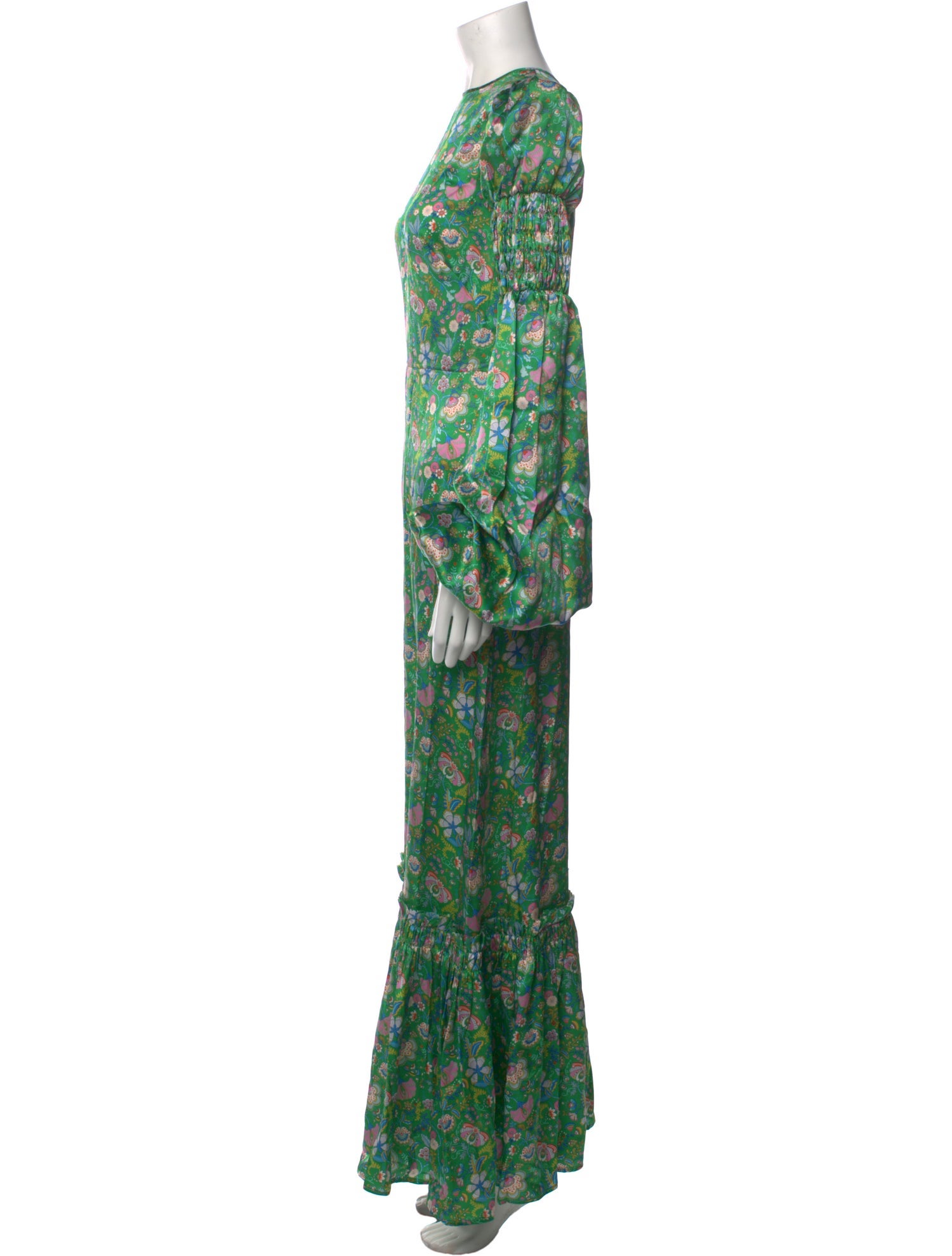 The Vampire's Wife Silk Long Dress - Green Dresses, Clothing - WVAMW22132 |  The RealReal