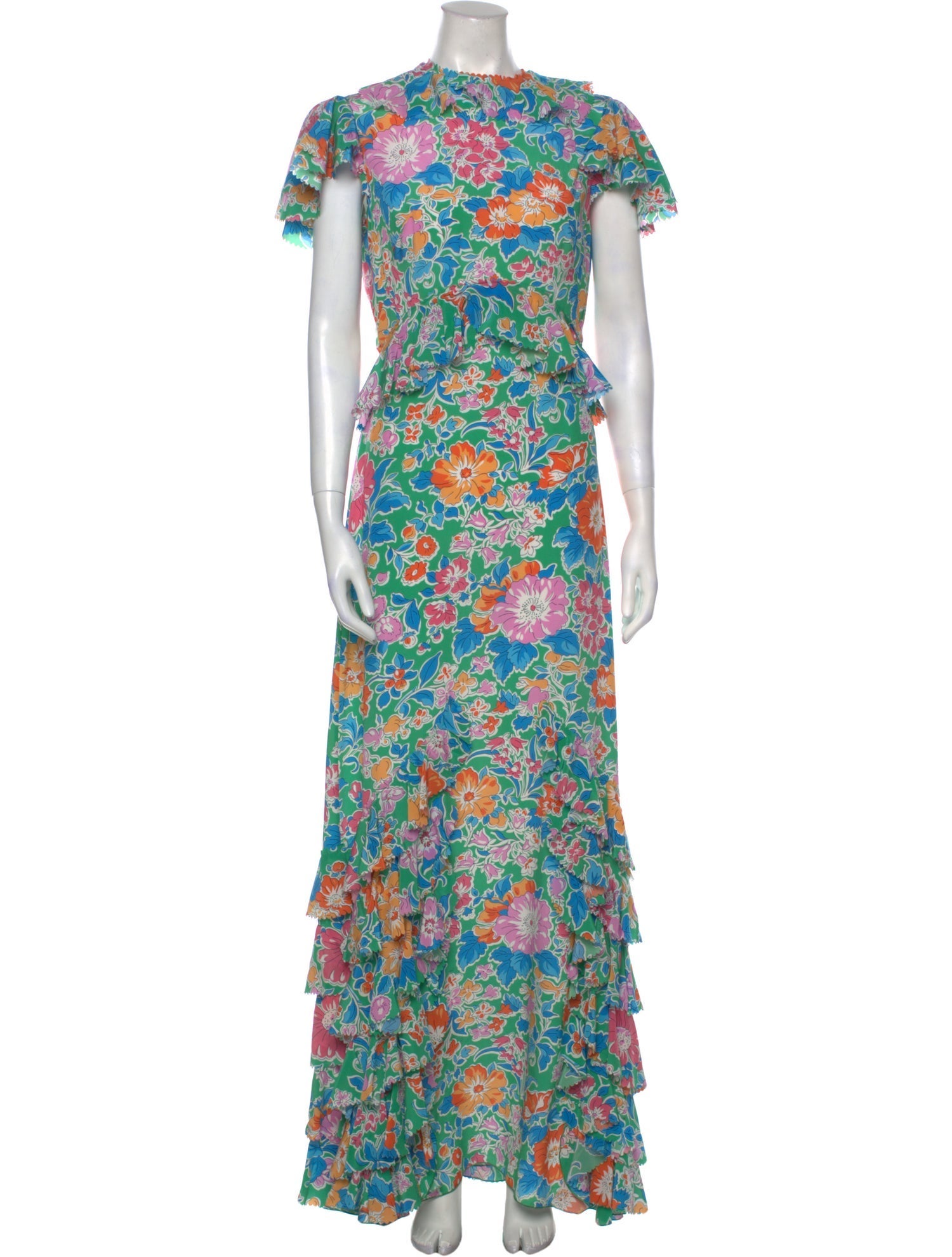 The Vampire's Wife Floral Print Long Dress