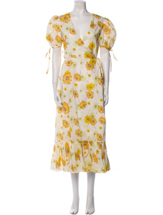 The Vampire's Wife Floral Print Long Dress