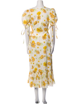 The Vampire's Wife Floral Print Long Dress