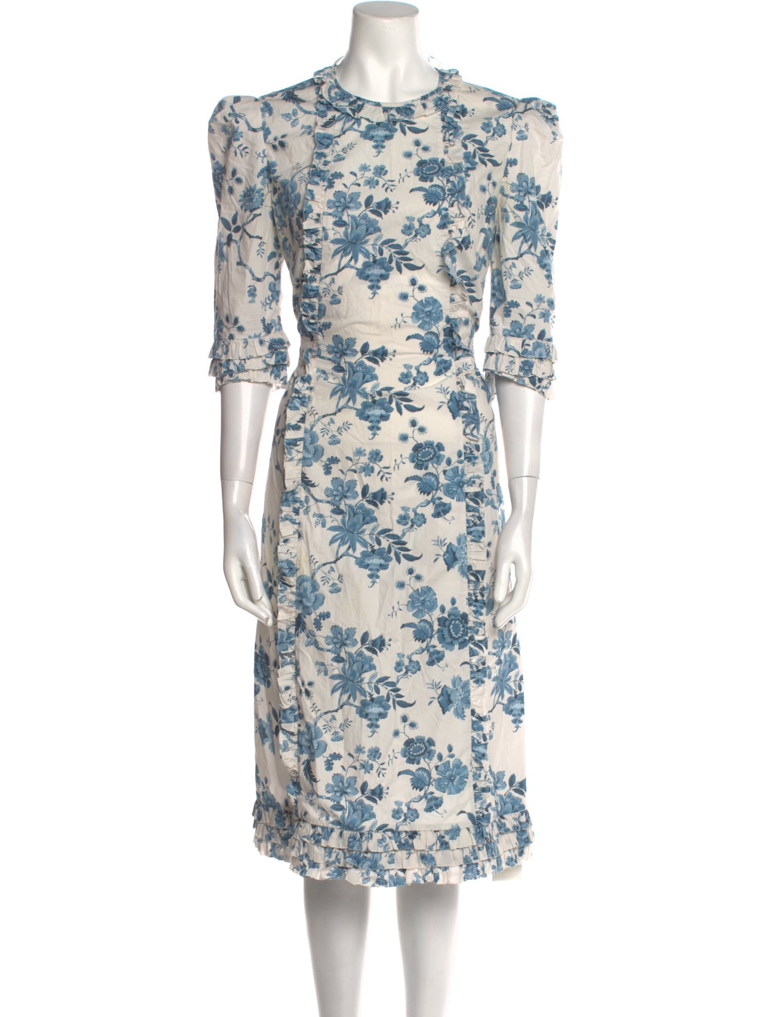 The Vampire's Wife Floral Print Midi Length Dress
