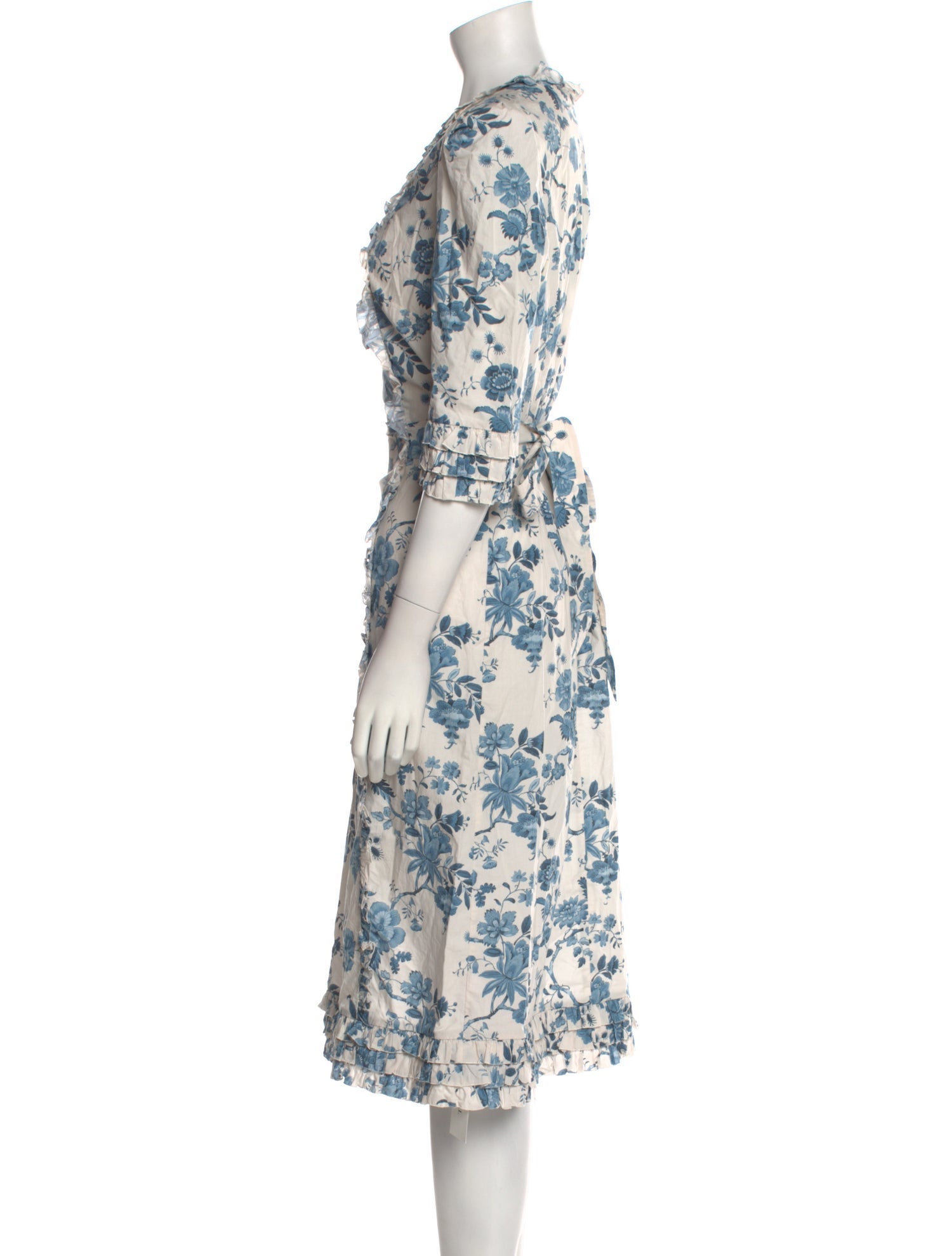The Vampire's Wife Floral Print Midi Length Dress