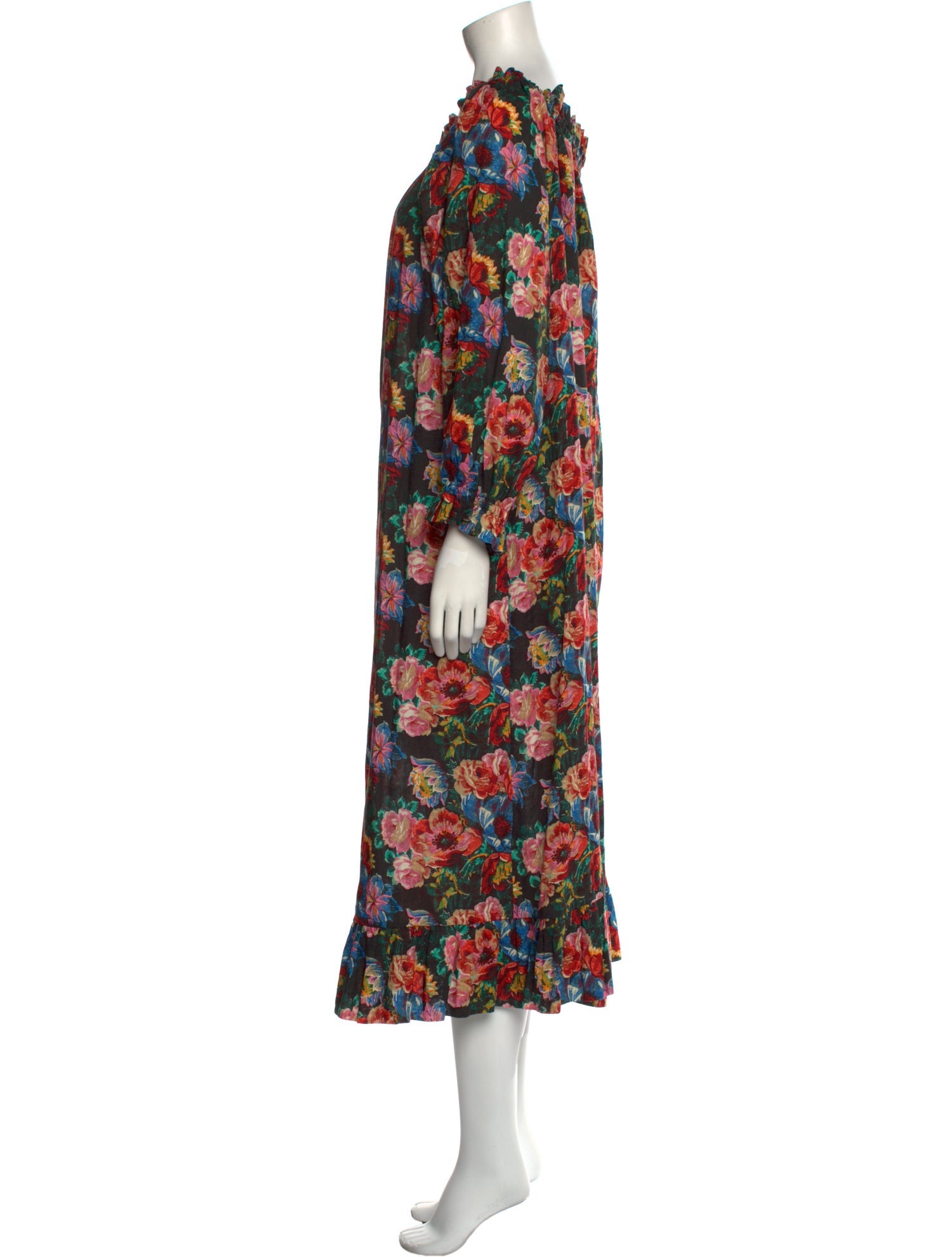 The Vampire's Wife Floral Print Long Dress