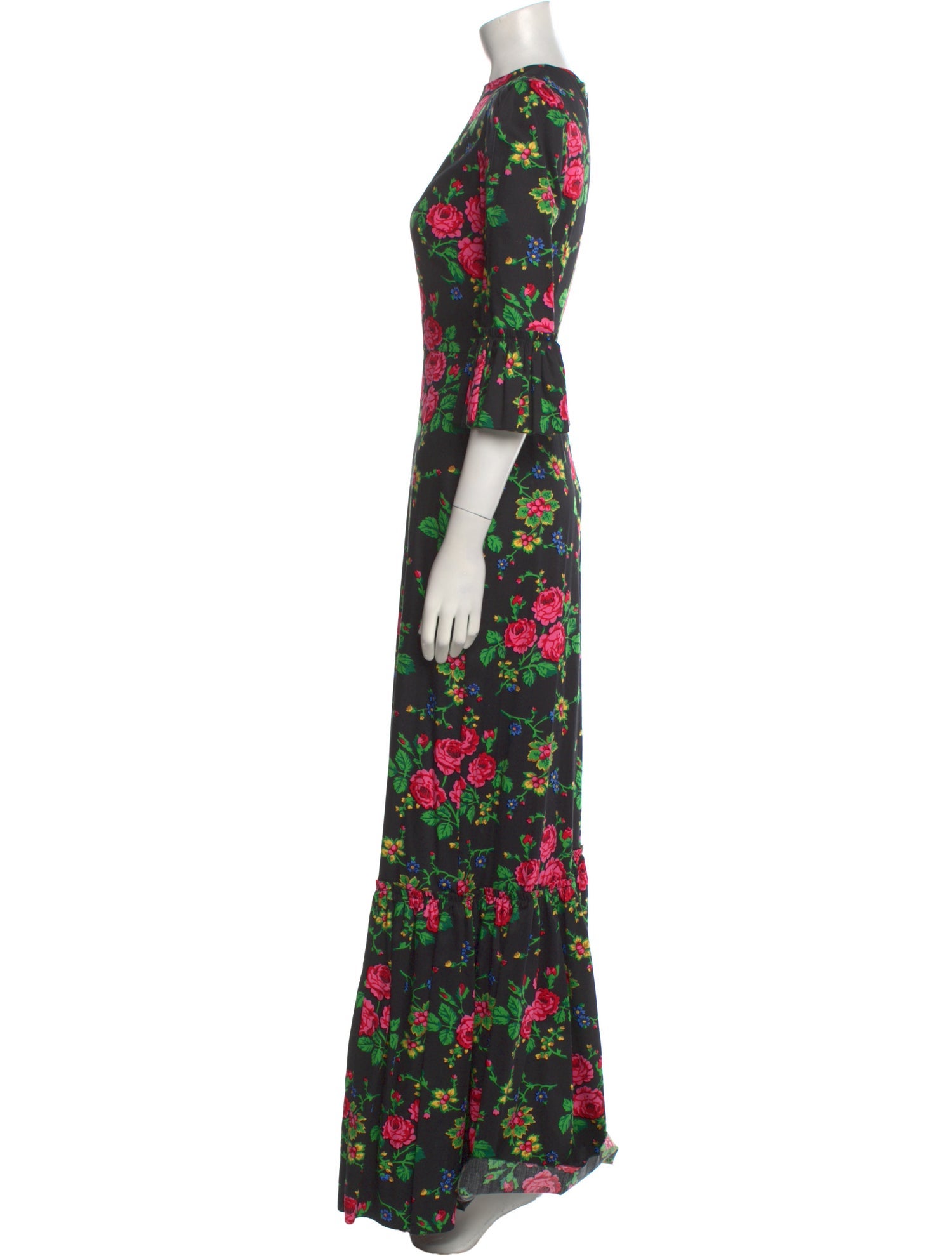 The Vampire's Wife Floral Print Long Dress