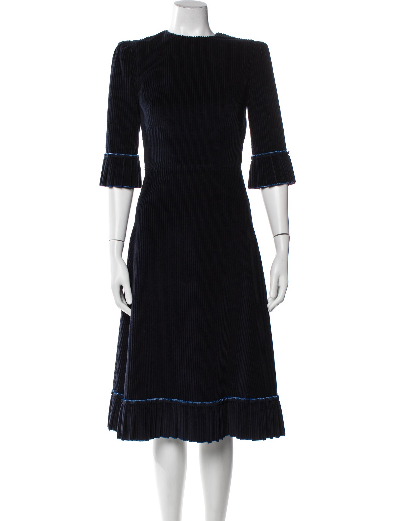 The Vampire's Wife Crew Neck Midi Length Dress