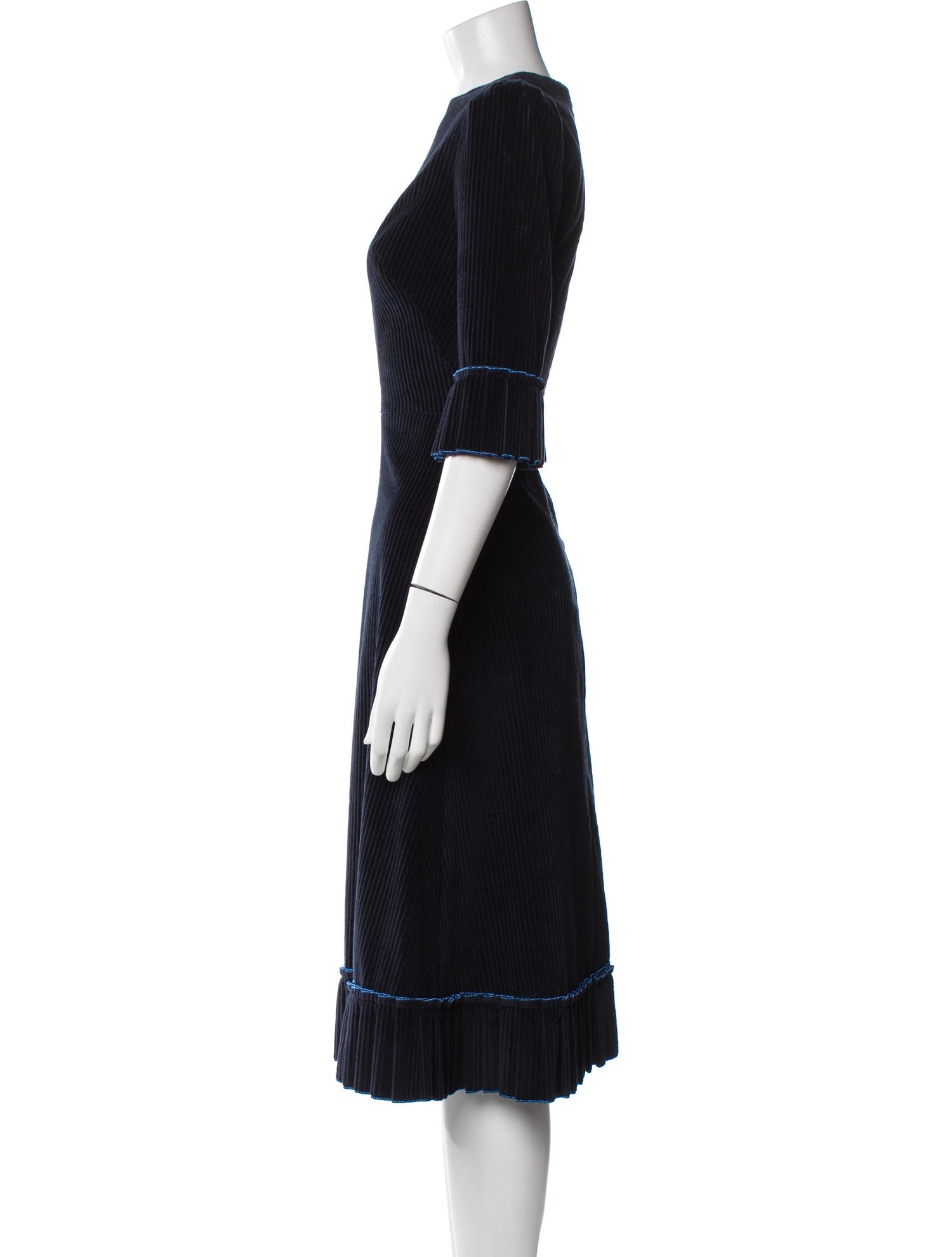 The Vampire's Wife Crew Neck Midi Length Dress