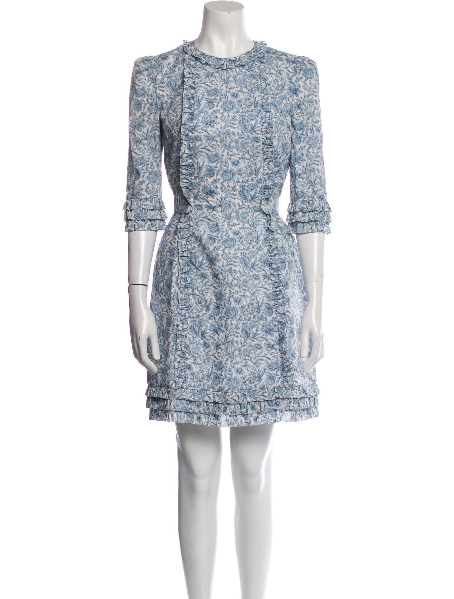 The Vampire's Wife Floral Print Mini Dress