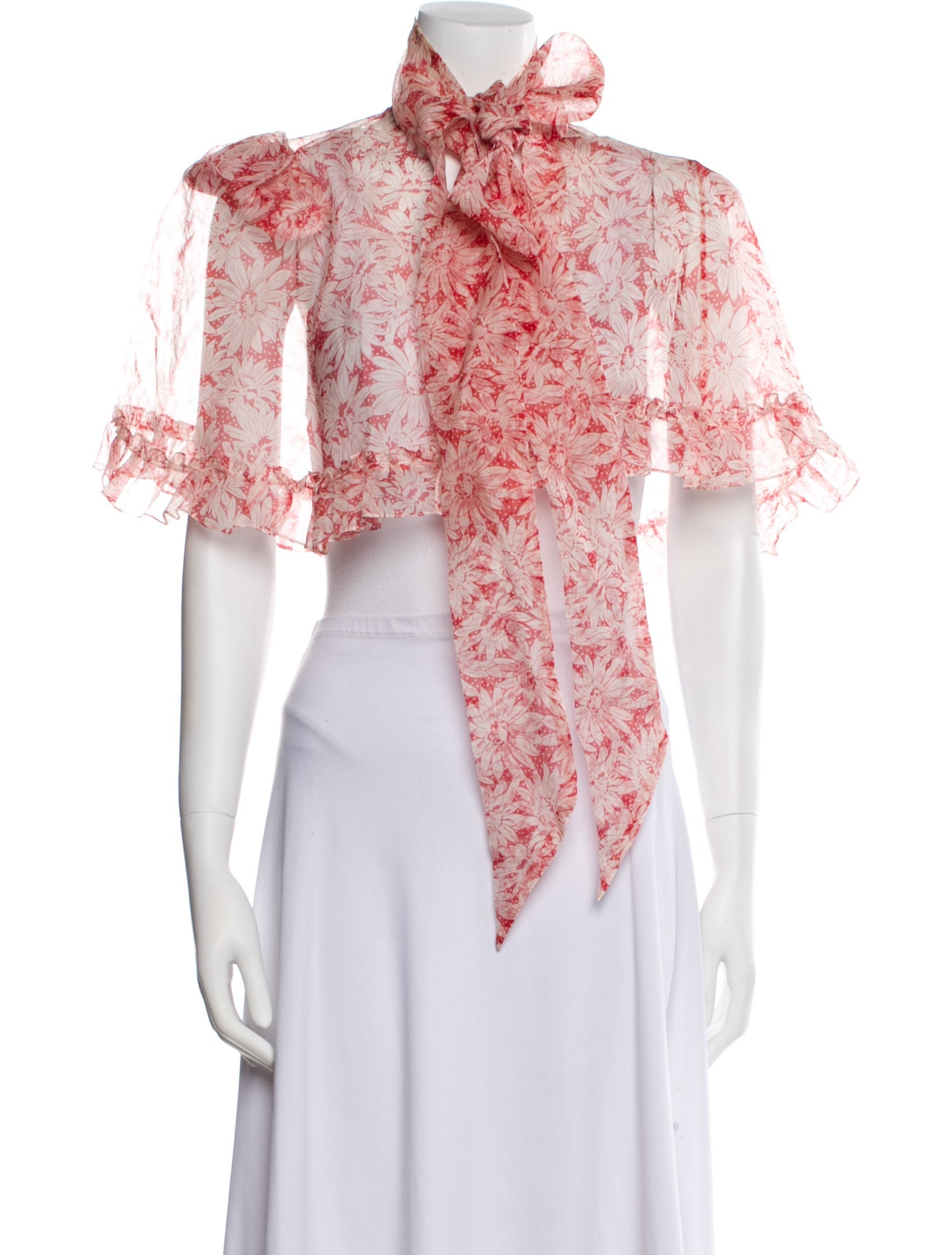 The Vampire's Wife Silk Floral Print Evening Jacket