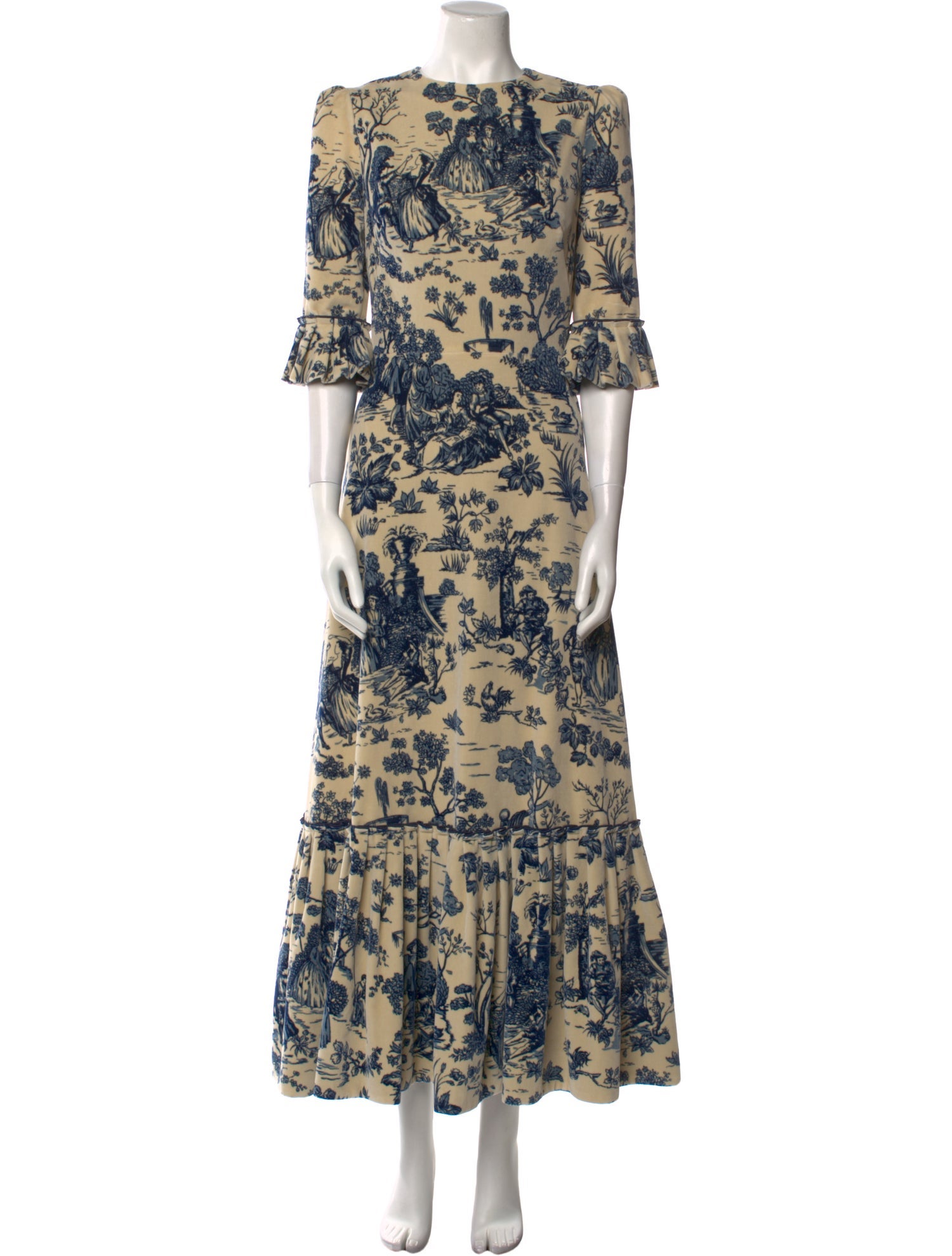 The Vampire's Wife Floral Print Long Dress