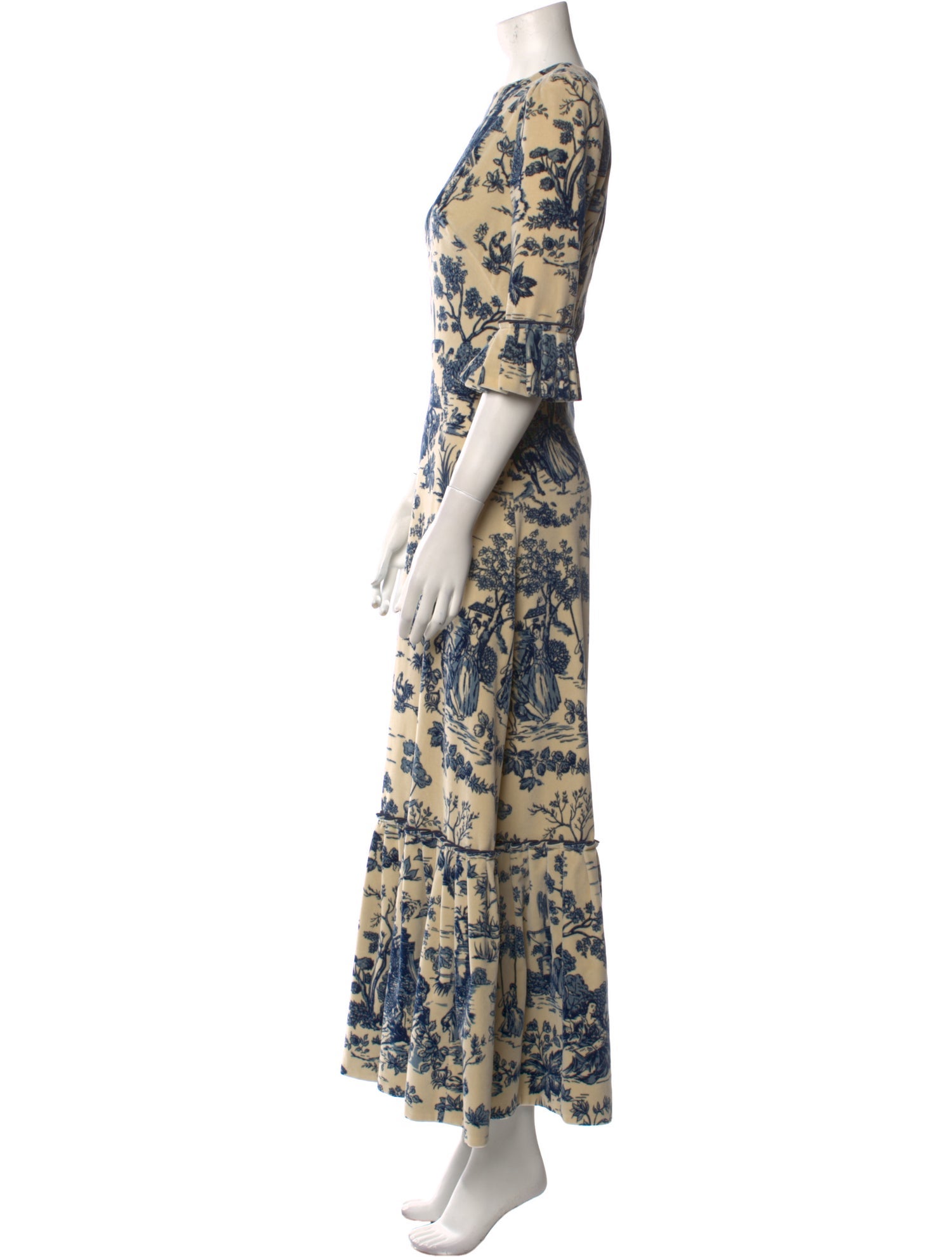 The Vampire's Wife Floral Print Long Dress